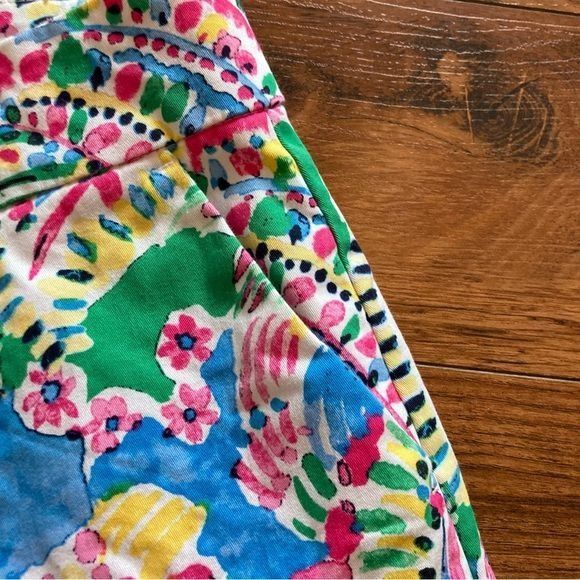 Other Crown & Ivy Shorts Size 10 scalloped hem Women’s Pink Blue C Size 32" / US 10 / IT 46 - 6 Thumbnail