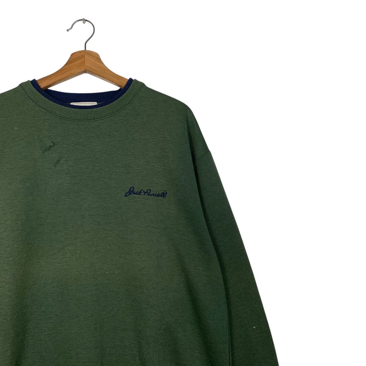 Converse Vintage Converse Jack Purcell Plain Sweatshirt Size US L / EU 52-54 / 3 - 5 Thumbnail