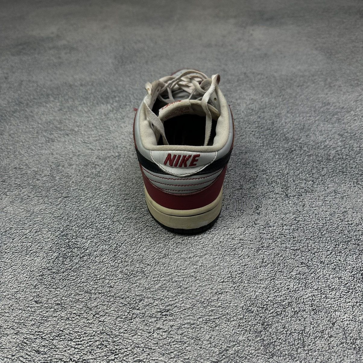 Nike × Vintage Rare! Vintage 2005 Nike Dunk Low Red Sail Black Chicago Size US 10 / EU 43 - 6 Thumbnail