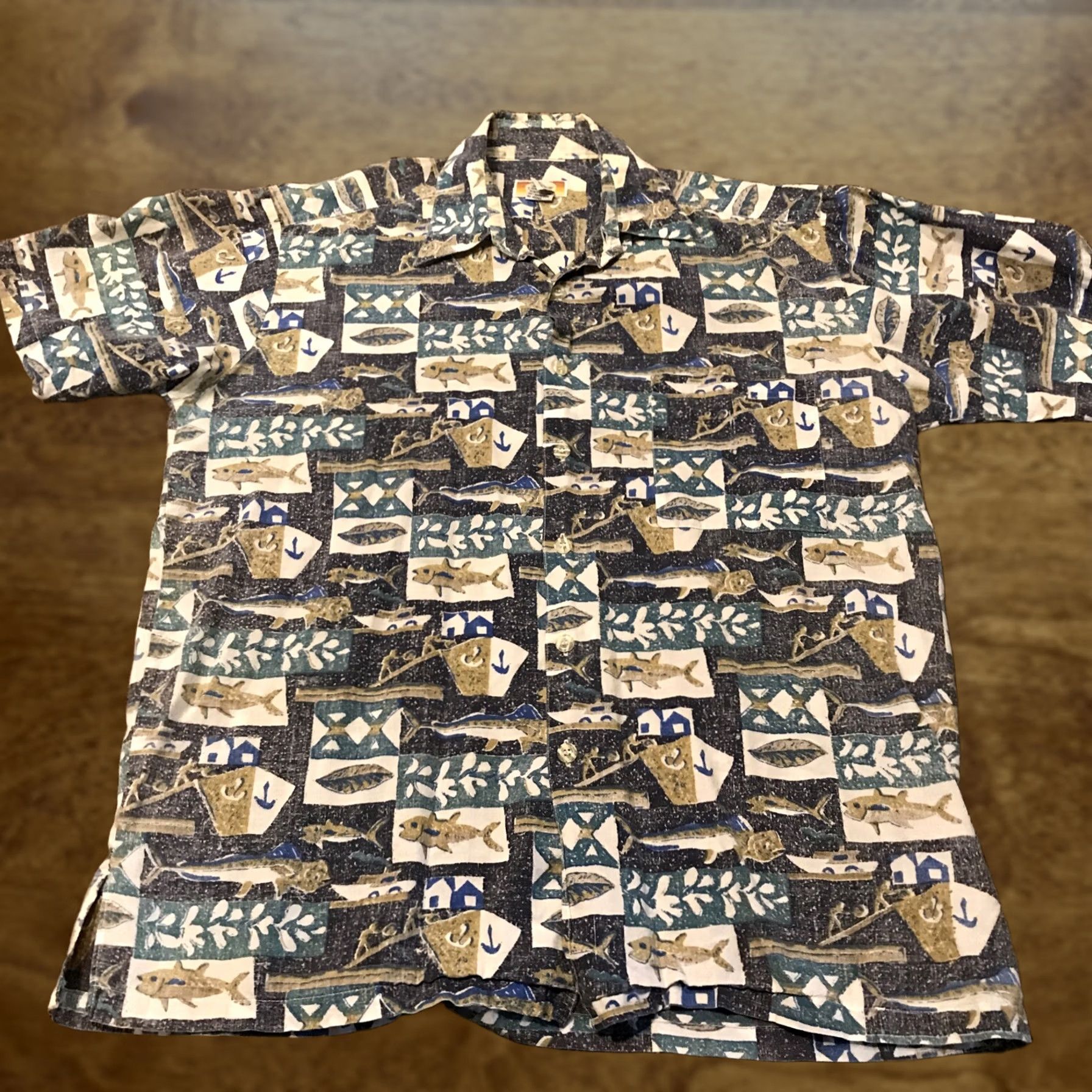 Vintage Vintage 90s Sunset Highway Cotton Hawaiian Single Stitch Button Up Shirt M A20 Size US M / EU 48-50 / 2 - 1 Thumbnail