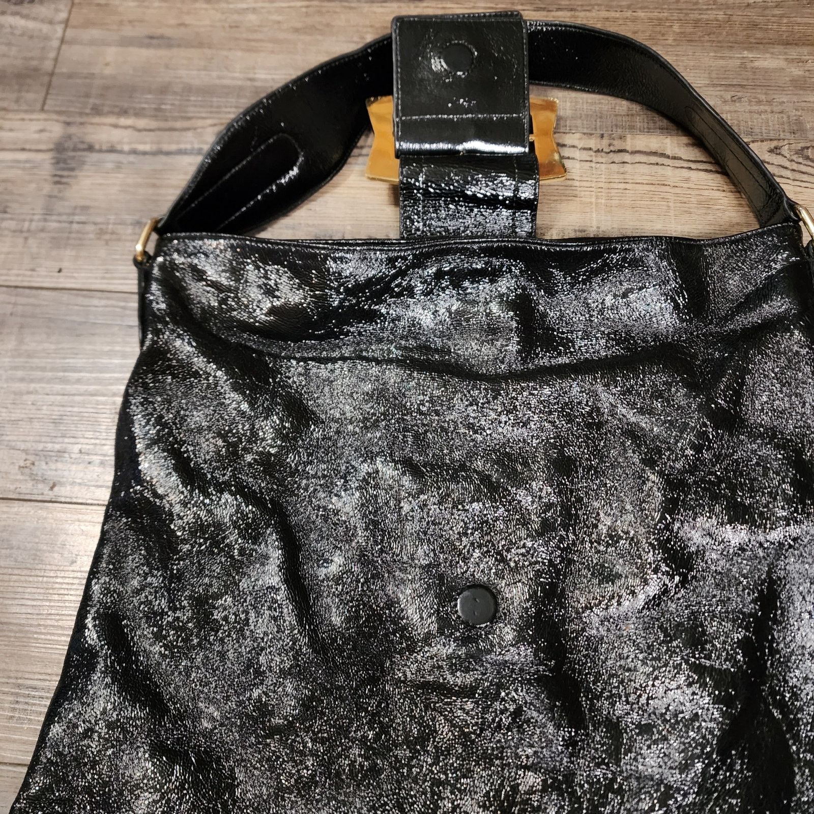 Hobo Hobo International Black Shiny shoulder bag purse Size ONE SIZE - 7 Thumbnail