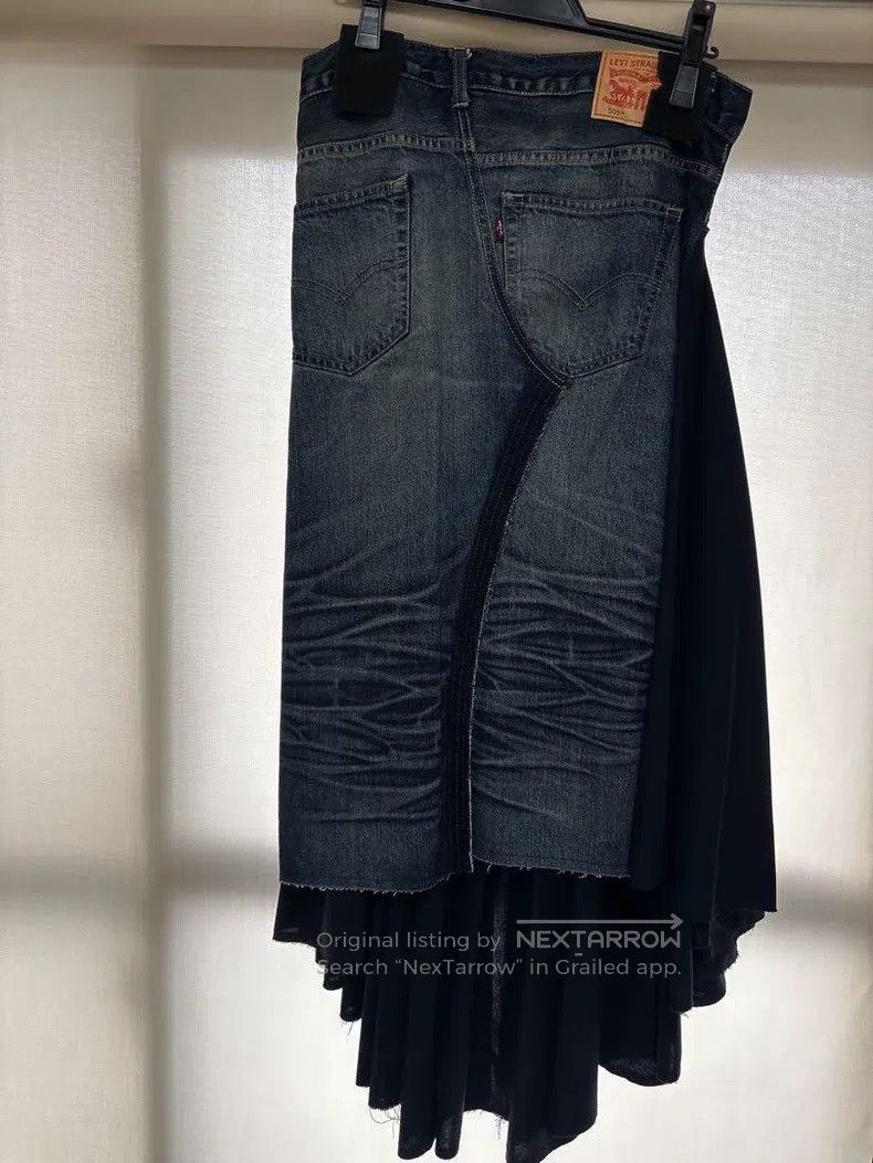 Junya Watanabe Junya Watanabe size M Indigo vintage patchwork denim skirt Size 23" - 2 Thumbnail