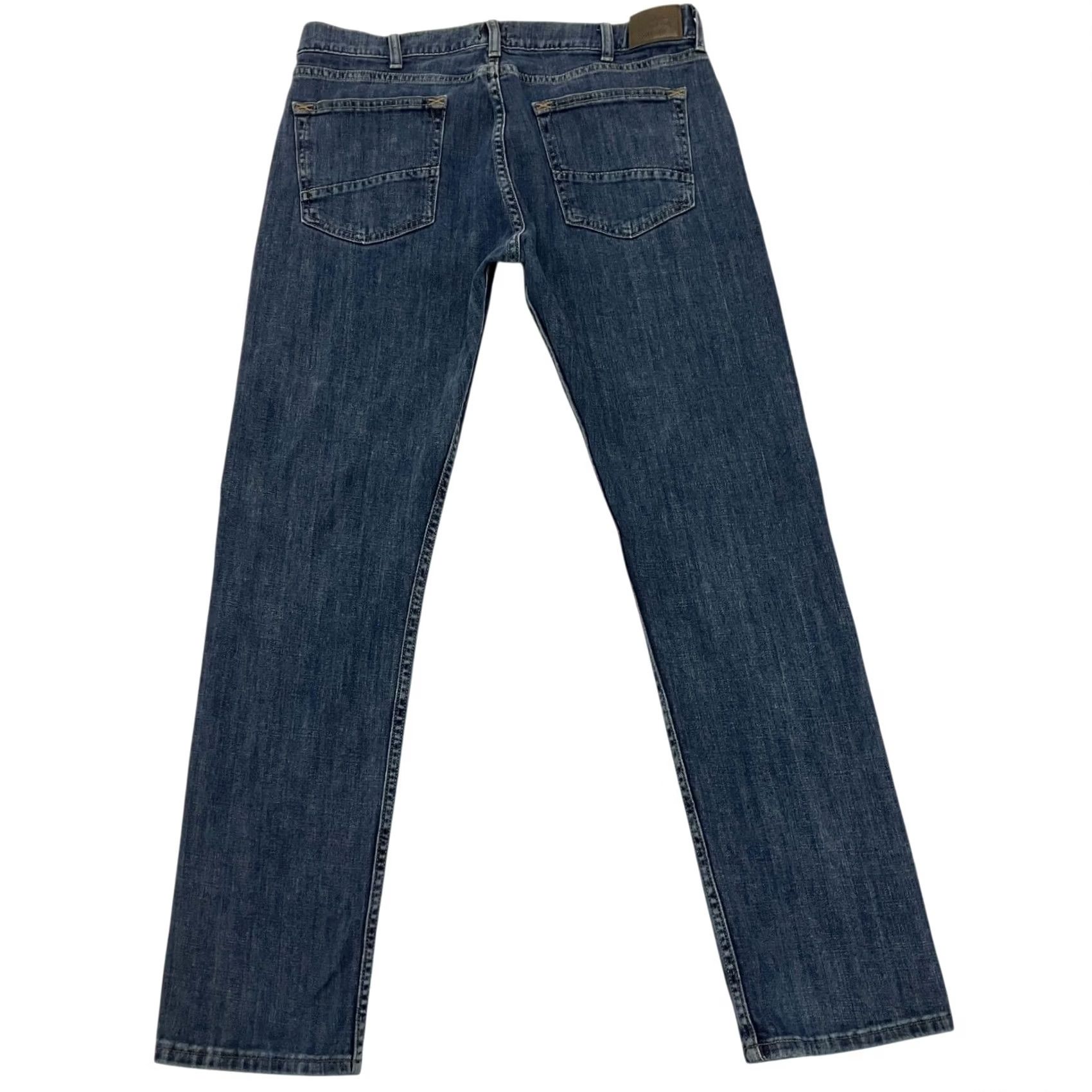 Lee Lee Dungarees Jeans Mens 36W 32L Blue Slim Straight Fit Denim Size US 36 / EU 52 - 3 Thumbnail