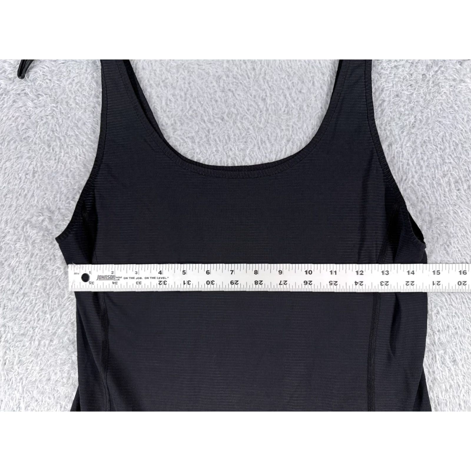 Lululemon Lululemon Shirt Women 6 Black Run Mod Moves Singlet Silverescent Fabric W1C51S Tank Size M / US 6-8 / IT 42-44 - 6 Thumbnail