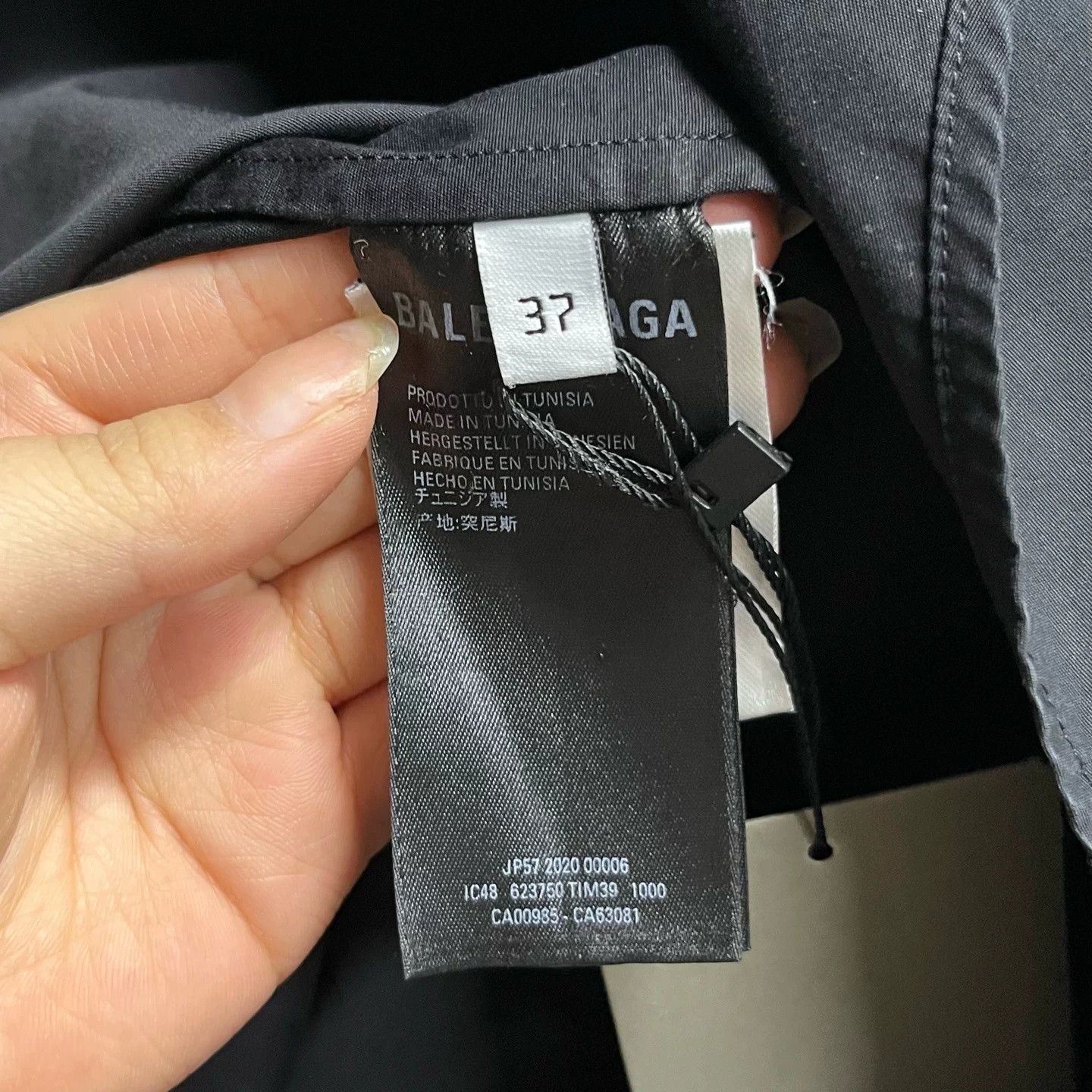 Balenciaga Balenciaga Black Letter Embroidered Shirt Size US XXS / EU 40 - 3 Thumbnail