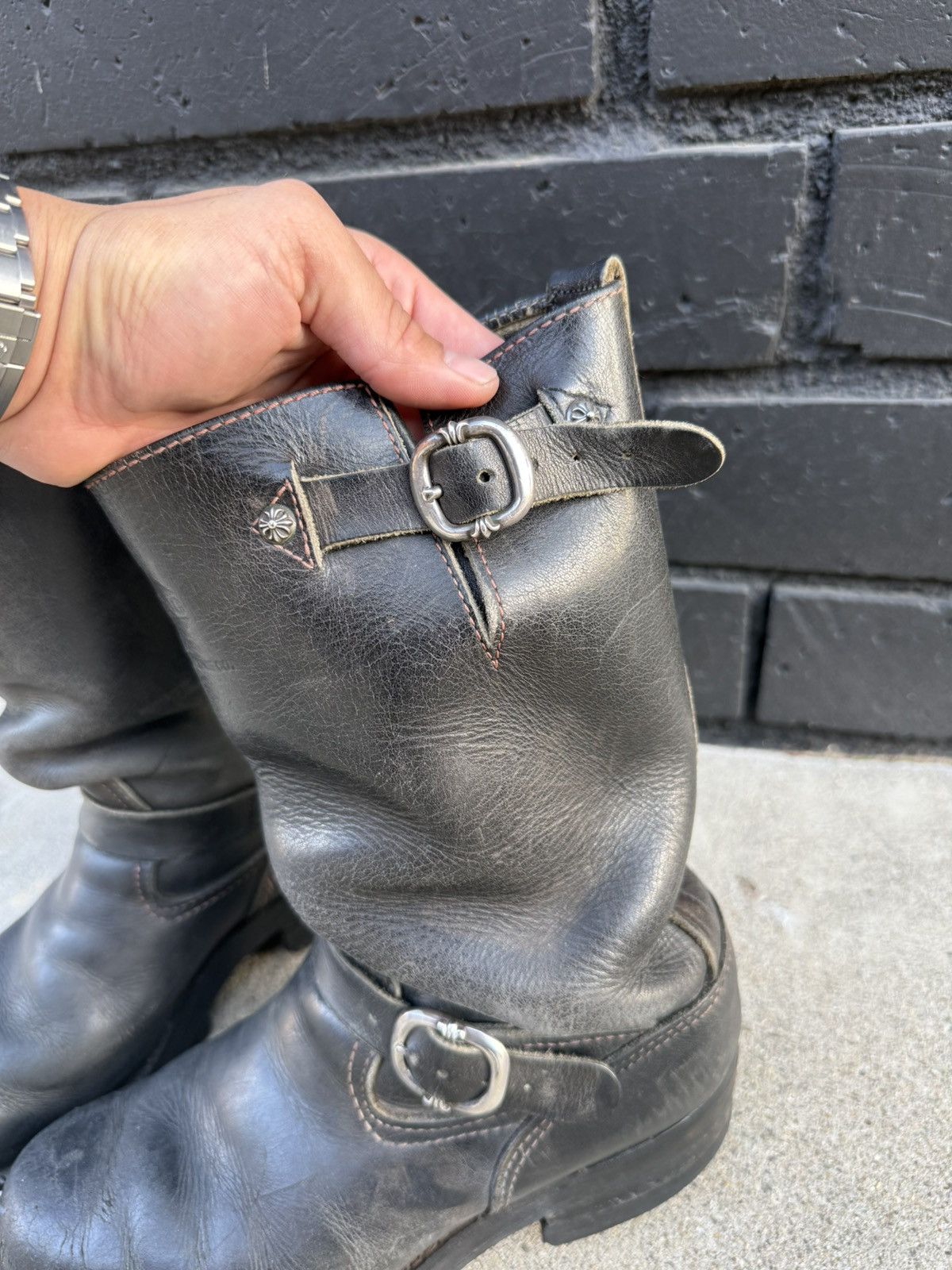 Chrome Hearts 1990s Chrome Hearts Wesco Boss Boots Size US 9 / EU 42 - 4 Thumbnail