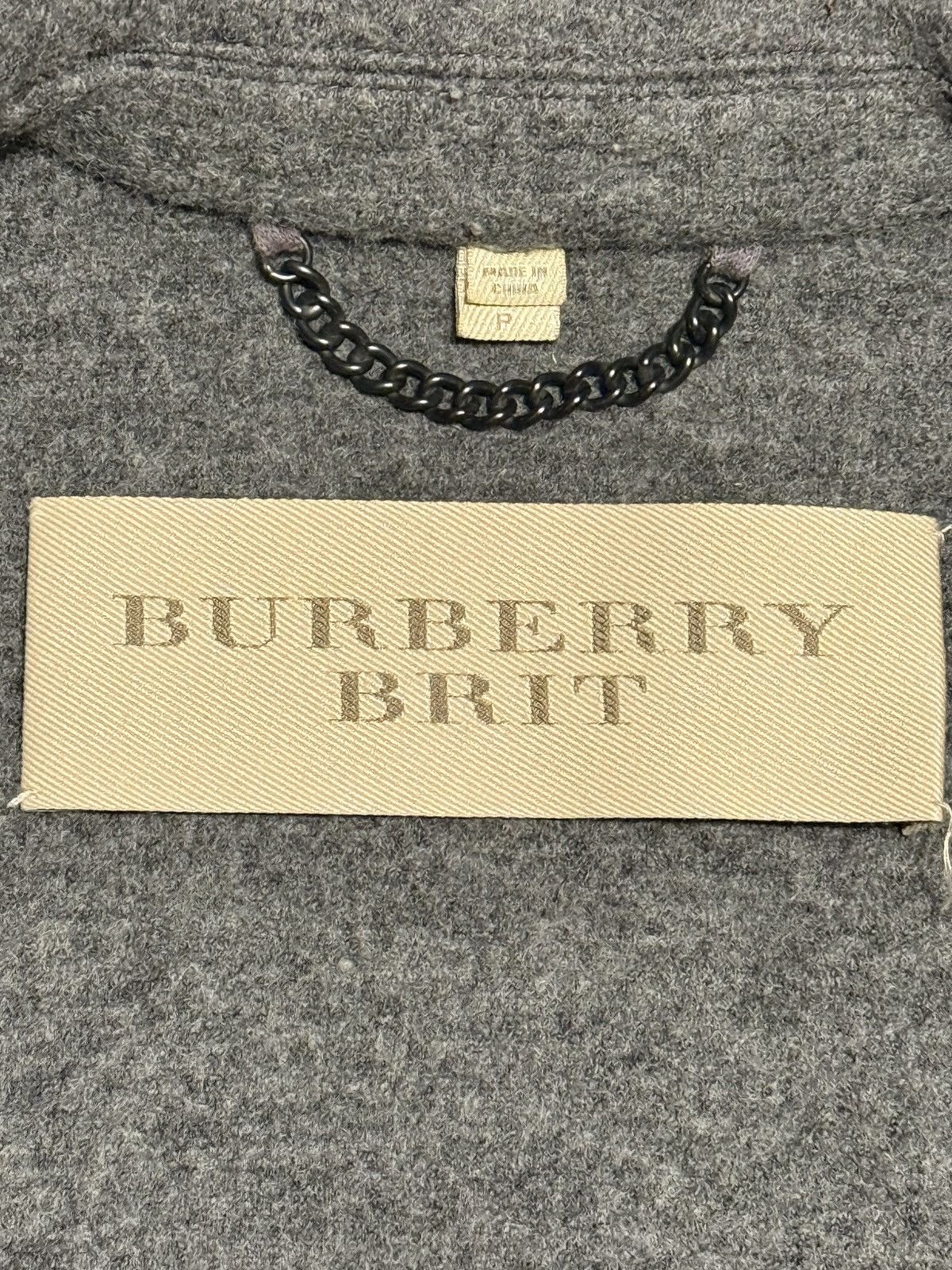 Burberry Burberry Grey Wool Blazer Size 36R - 4 Thumbnail