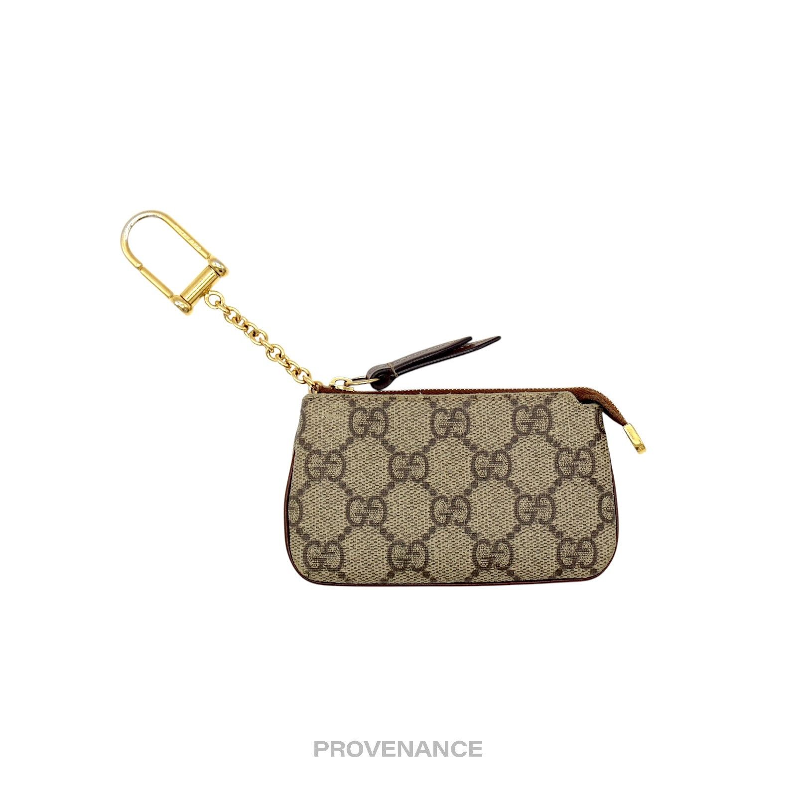 Gucci 🔴 Gucci Key Pouch Cles - GG Supreme Brown Size ONE SIZE - 2 Thumbnail