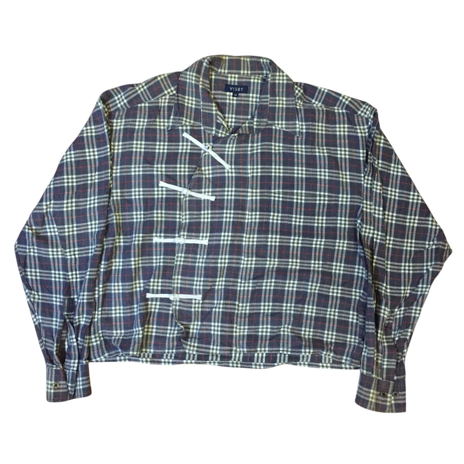 Handmade Visby Chinese Cheongsam Boxy Shirt Flannel Reworked Size M / US 6-8 / IT 42-44 - 1 Thumbnail