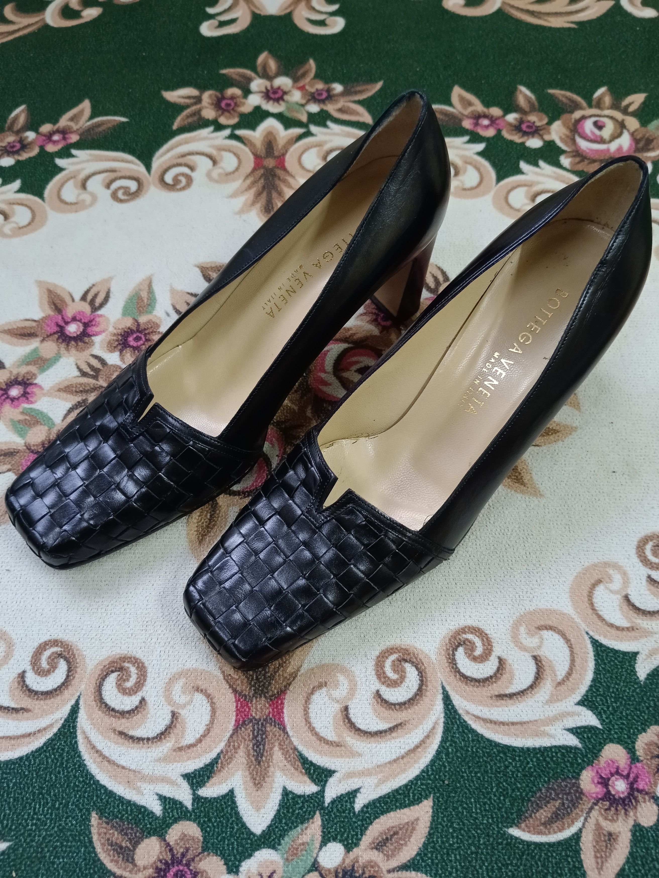 Bottega Veneta BOTTEGA VANETTA WOVEN LEATHER PUMP Size US 7 / IT 37 - 2 Thumbnail