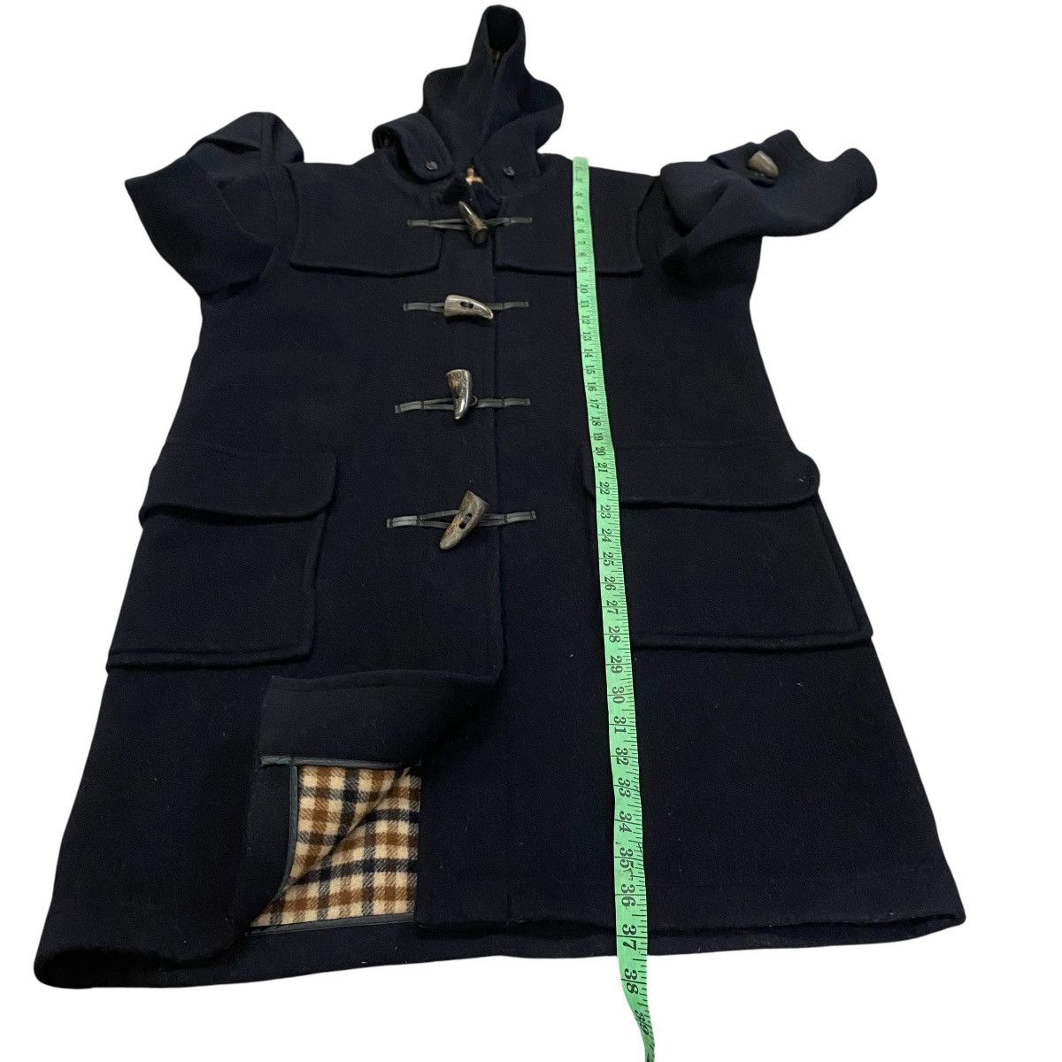 Aquascutum Vintage Aquascutum Of London Hoodie Wool Toggle Button Size US M / EU 48-50 / 2 - 13 Thumbnail