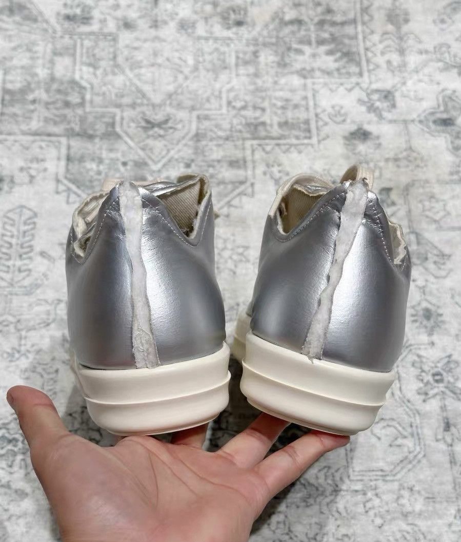 Rick Owens Rick Owens DRKSHDW silver white chunky sneakers Size US 7 / EU 40 - 6 Thumbnail