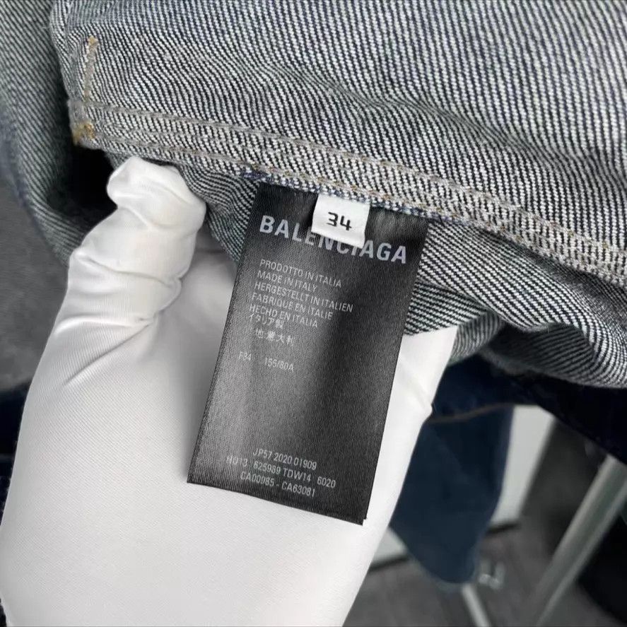 Balenciaga Balenciaga Denim Jacket 34 260424TXYAB11 Size XXS / US 00 / IT 34 - 3 Thumbnail