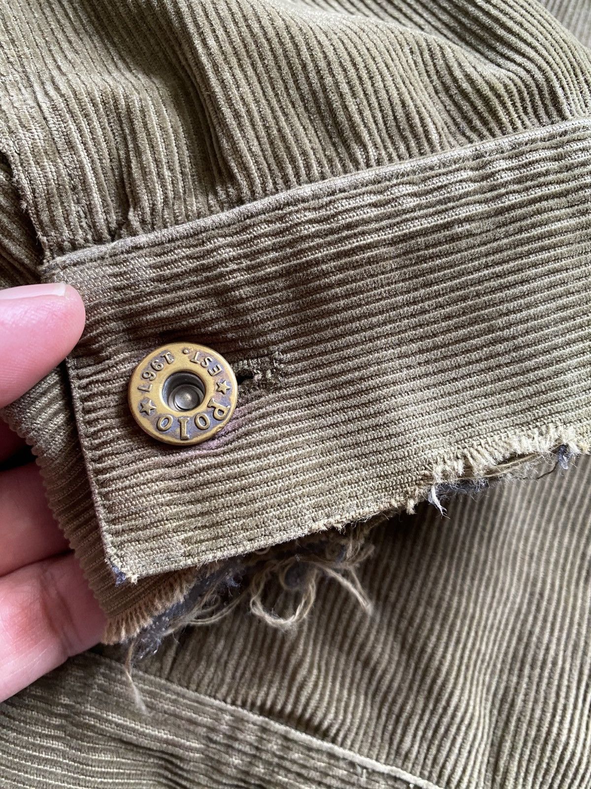 Polo Ralph Lauren × Ralph Lauren × Vintage Vintage 90’s Polo Ralph Lauren Corduroy Jacket Size US XL / EU 56 / 4 - 5 Thumbnail