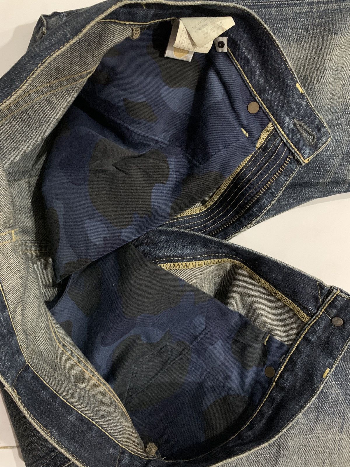 Bape Vintage OG Bape A Bathing Ape Multi Logo Jeans Size US 33 - 11 Thumbnail