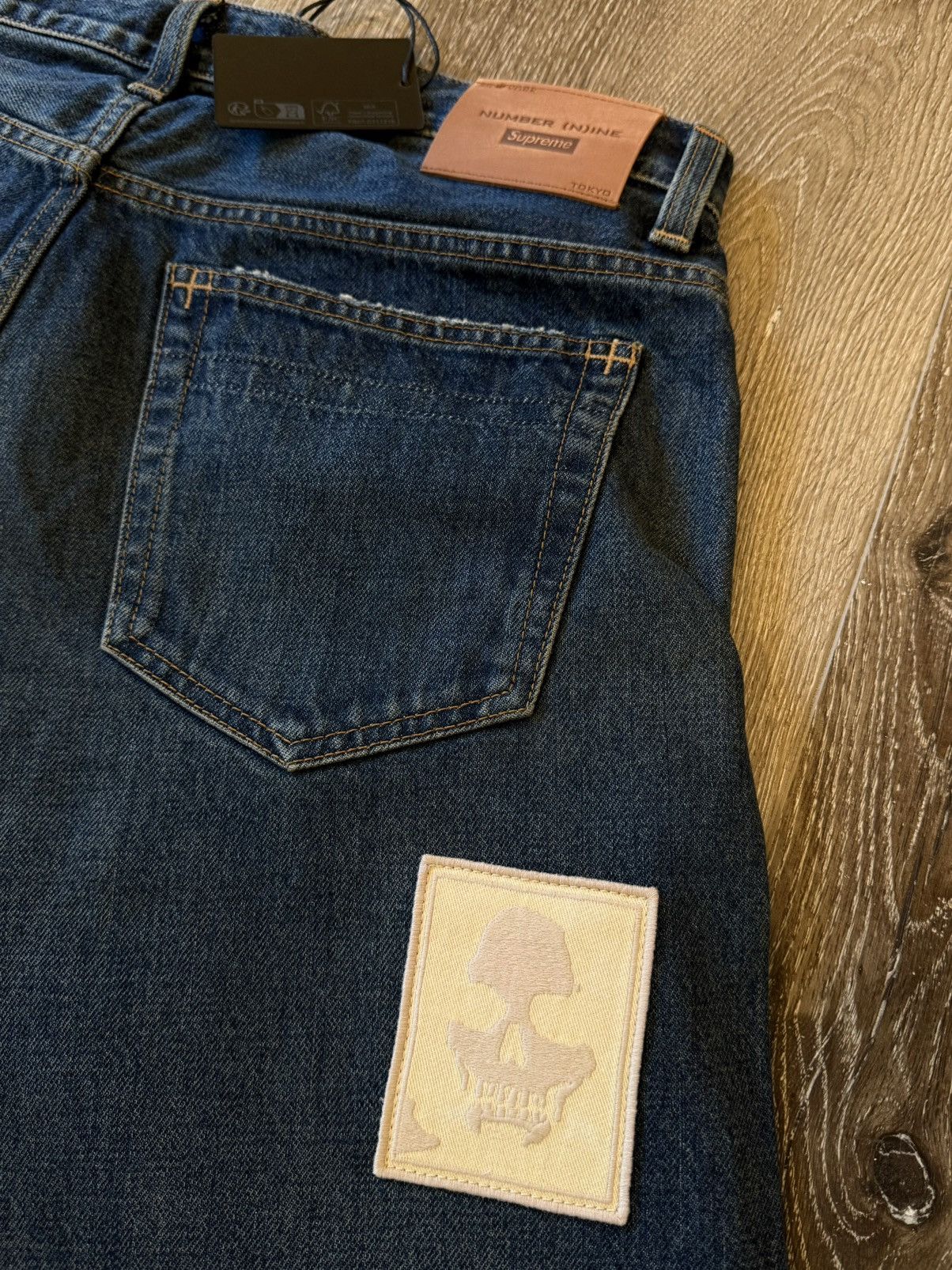 Number (N)ine × Supreme Supreme x Number (N)ine Patch Loose-Fit Denim Size US 32 / EU 48 - 6 Thumbnail
