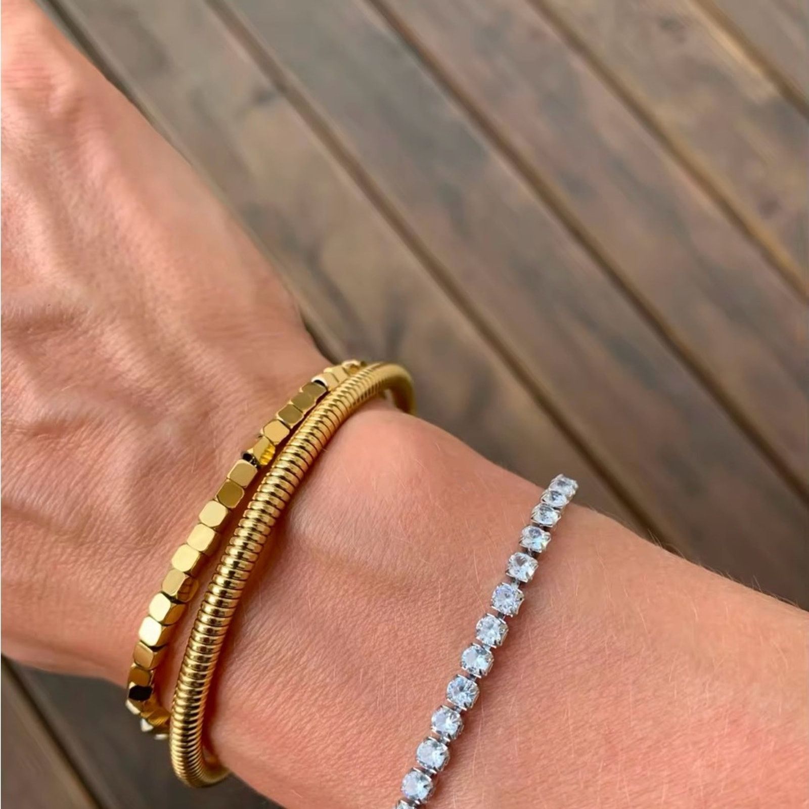 Other 18K PVD Plated Stainless Steel Chain Statement Bracelet Size ONE SIZE - 2 Thumbnail