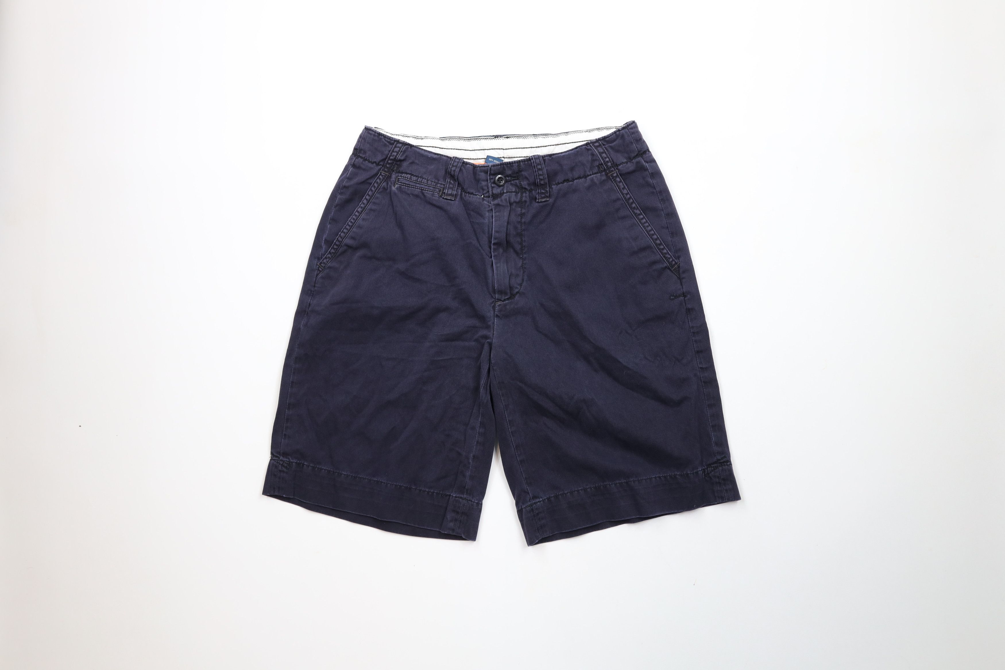 Polo Ralph Lauren Vintage 90s Ralph Lauren Heavyweight Cotton Shorts Blue Size US 30 / EU 46 - 1 Thumbnail
