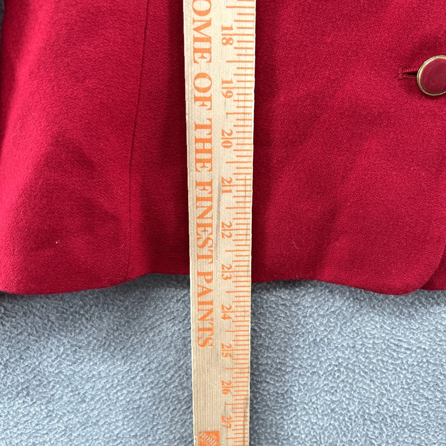 Pendleton Pendleton Blazer Womens 12 Red 100% Wool Cropped Yellow Label Vest? Size XL / US 12-14 / IT 48-50 - 4 Thumbnail