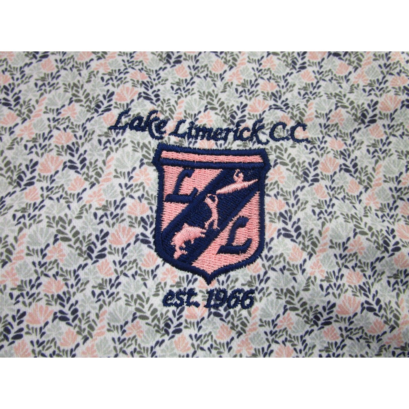 Vintage Bermuda Sands Polo Shirt Men XL Pink Floral Embroidered Golf Lake Limerick CC Size US XL / EU 56 / 4 - 4 Thumbnail