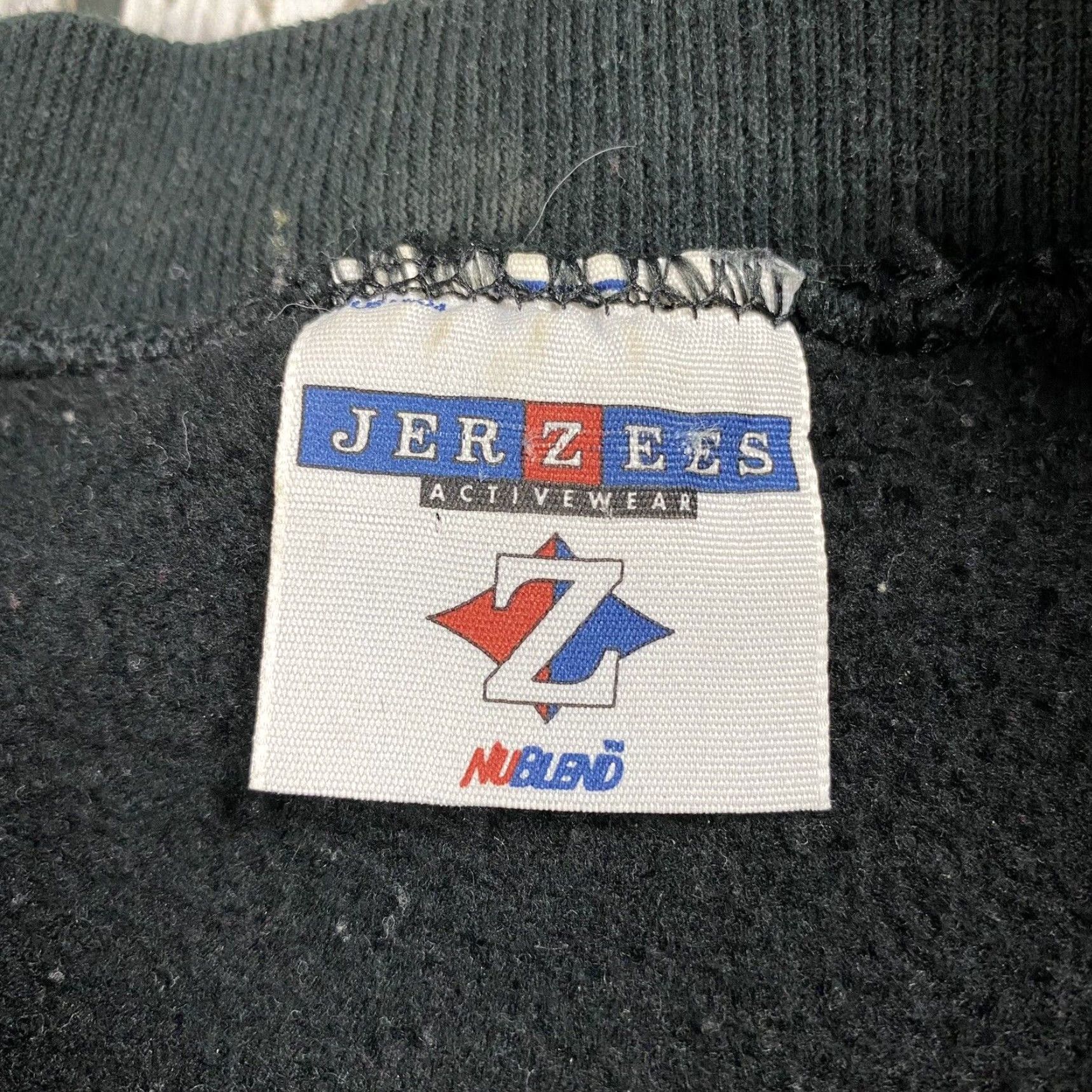 Jerzees VTG JERZEES NUBLEND CREWNECK SWEATSHIRT BLACK ADULT XL/XXL 90s Vintage Pullover Sweatshirt Men Size US XXL / EU 58 / 5 - 4 Thumbnail