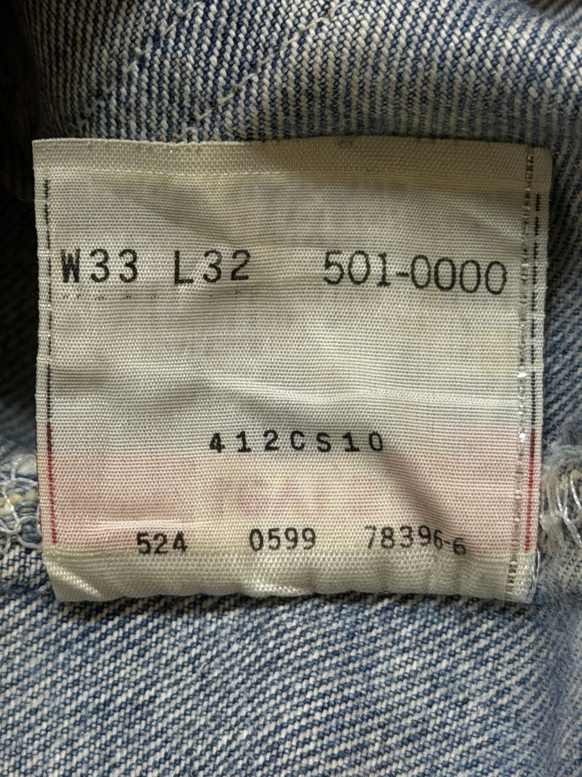 Levi's Vintage 90s Usa Levis 501xx Blue Faded Wash Distressed Jeans Size US 32 / EU 48 - 10 Thumbnail