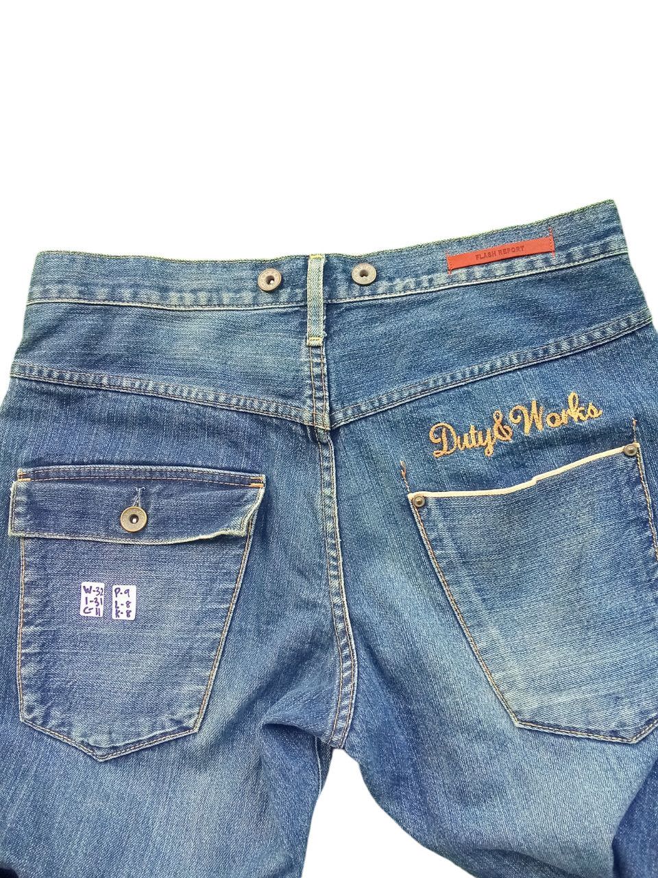 If Six Was Nine × Japanese Brand × Jean Rare 🔥 Japanese Jeans Selvedge Like Kapital W32 Size US 32 / EU 48 - 4 Thumbnail