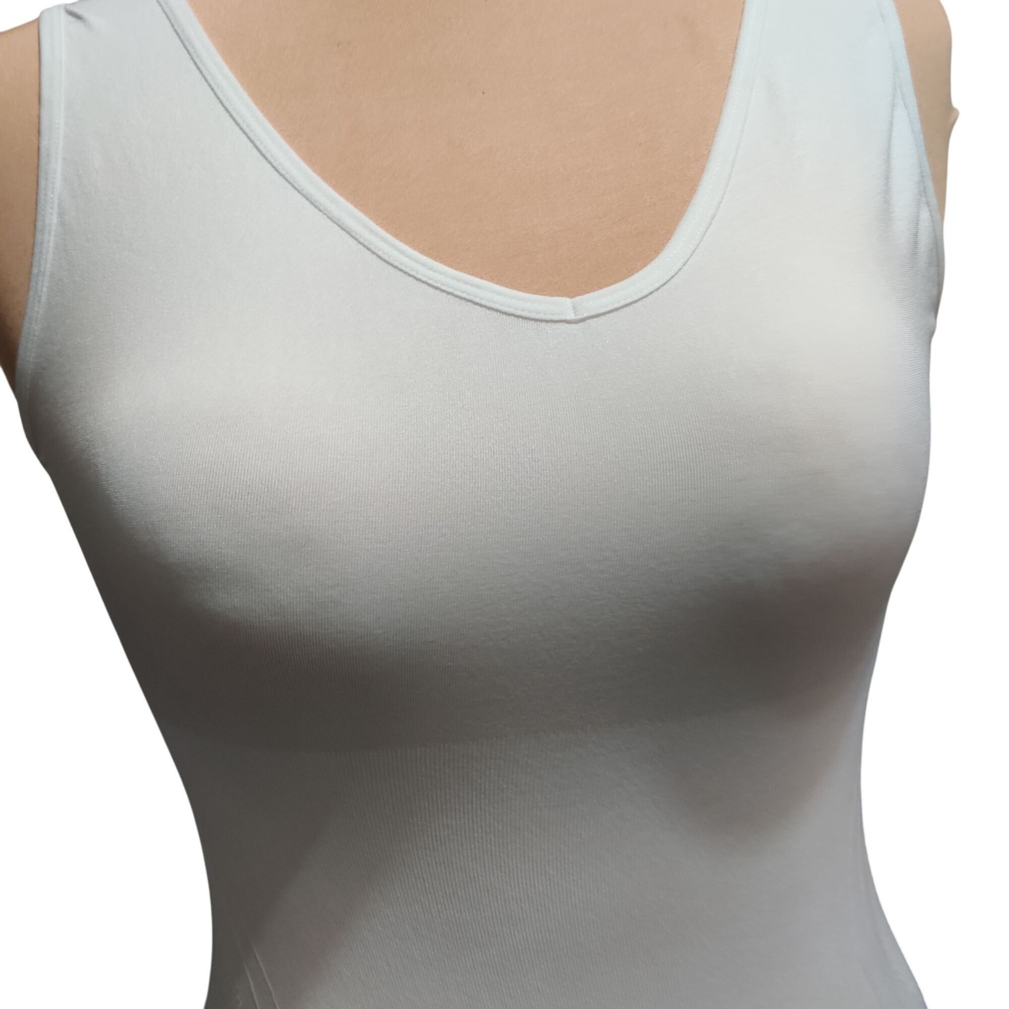 Other Skinnygirl L Womens Tank Top White Seamless Shapewear Compre Size ONE SIZE - 2 Thumbnail