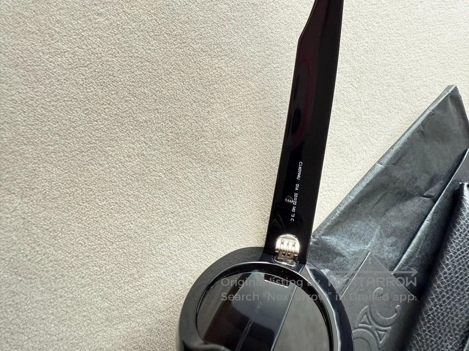 Celine Celine Triomphe Logo Oval Cat-Eye Sunglasses. Size ONE SIZE - 6 Thumbnail