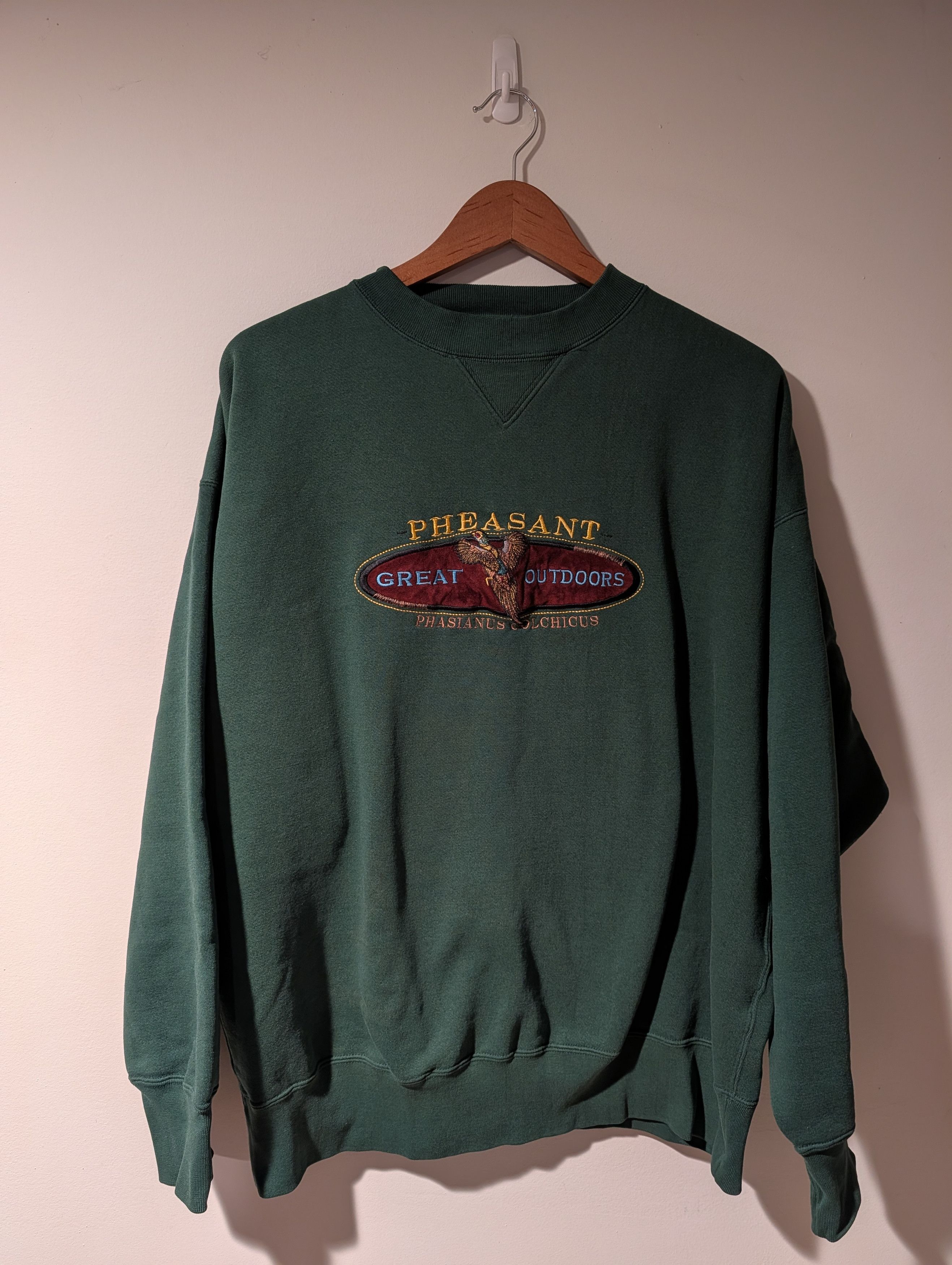 Arts & Science Vintage Pheasant Great Outdoors Embroidered Sweatshirt Size US XL / EU 56 / 4 - 1 Thumbnail