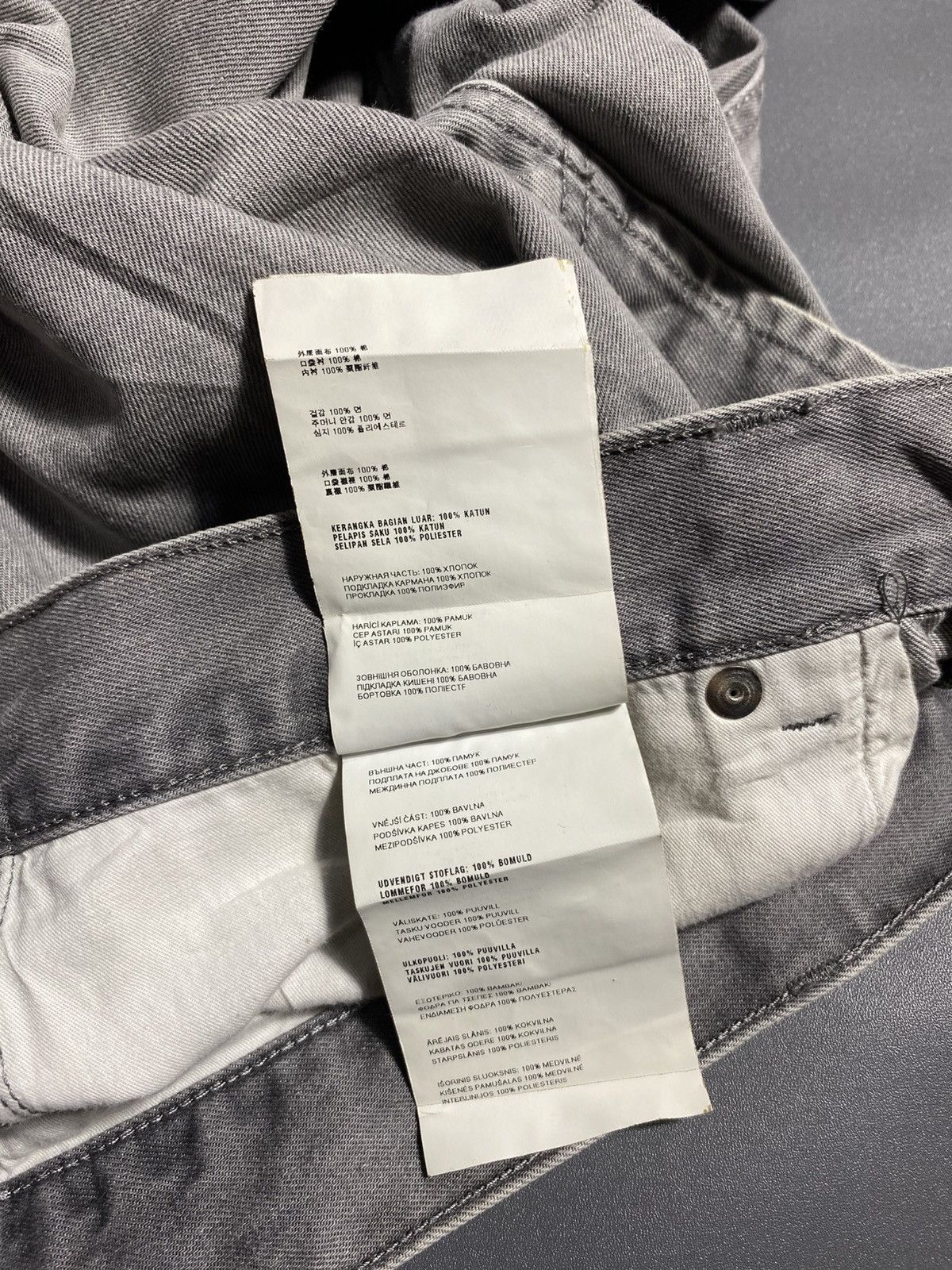 Prada Prada Washed Grey Classic Fit Jeans Size US 32 / EU 48 - 10 Thumbnail