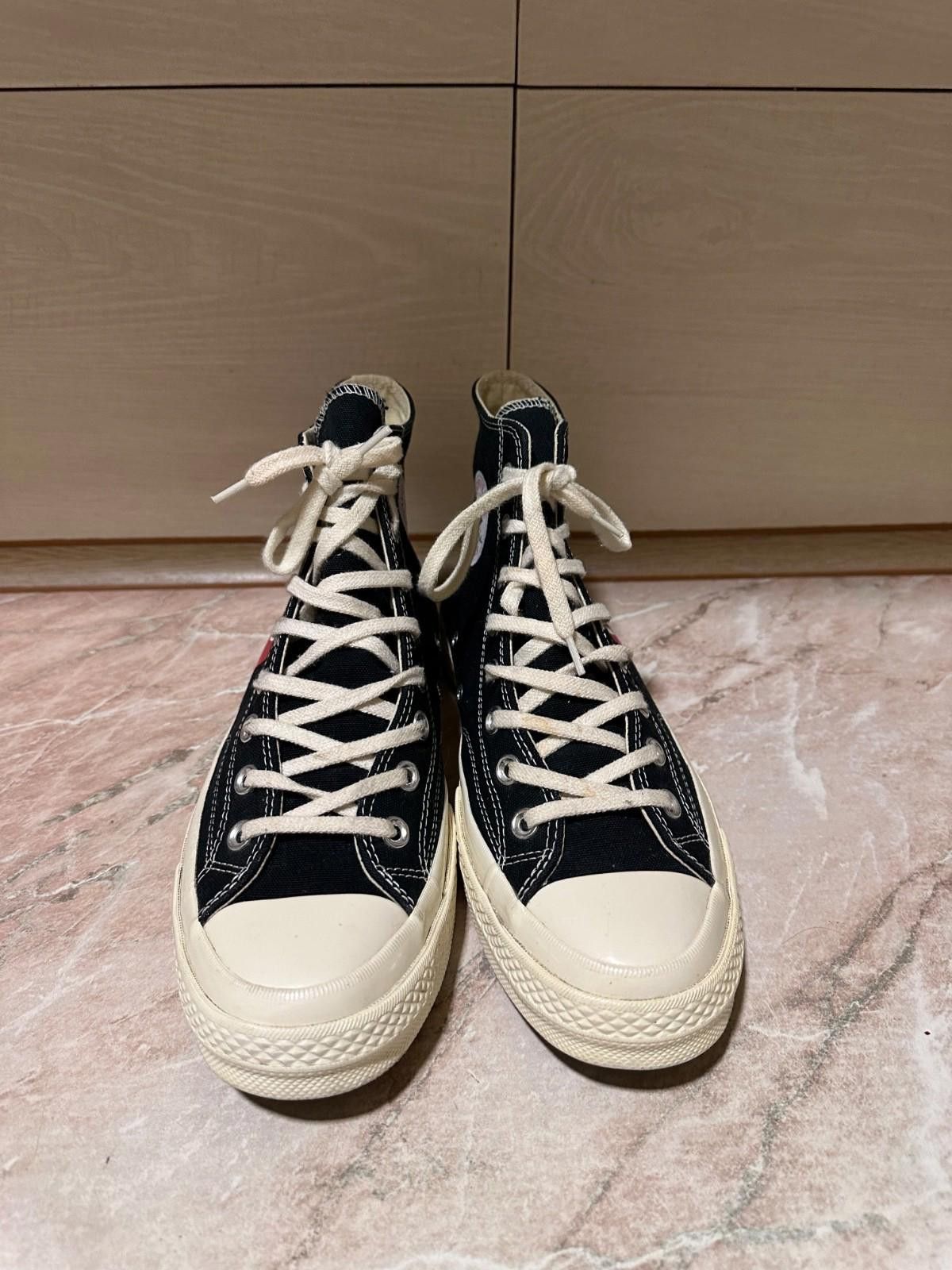 Converse Comme des Garçons PLAY x Converse Chuck 70 High-Top Sneaker Size US 9 / EU 42 - 2 Thumbnail