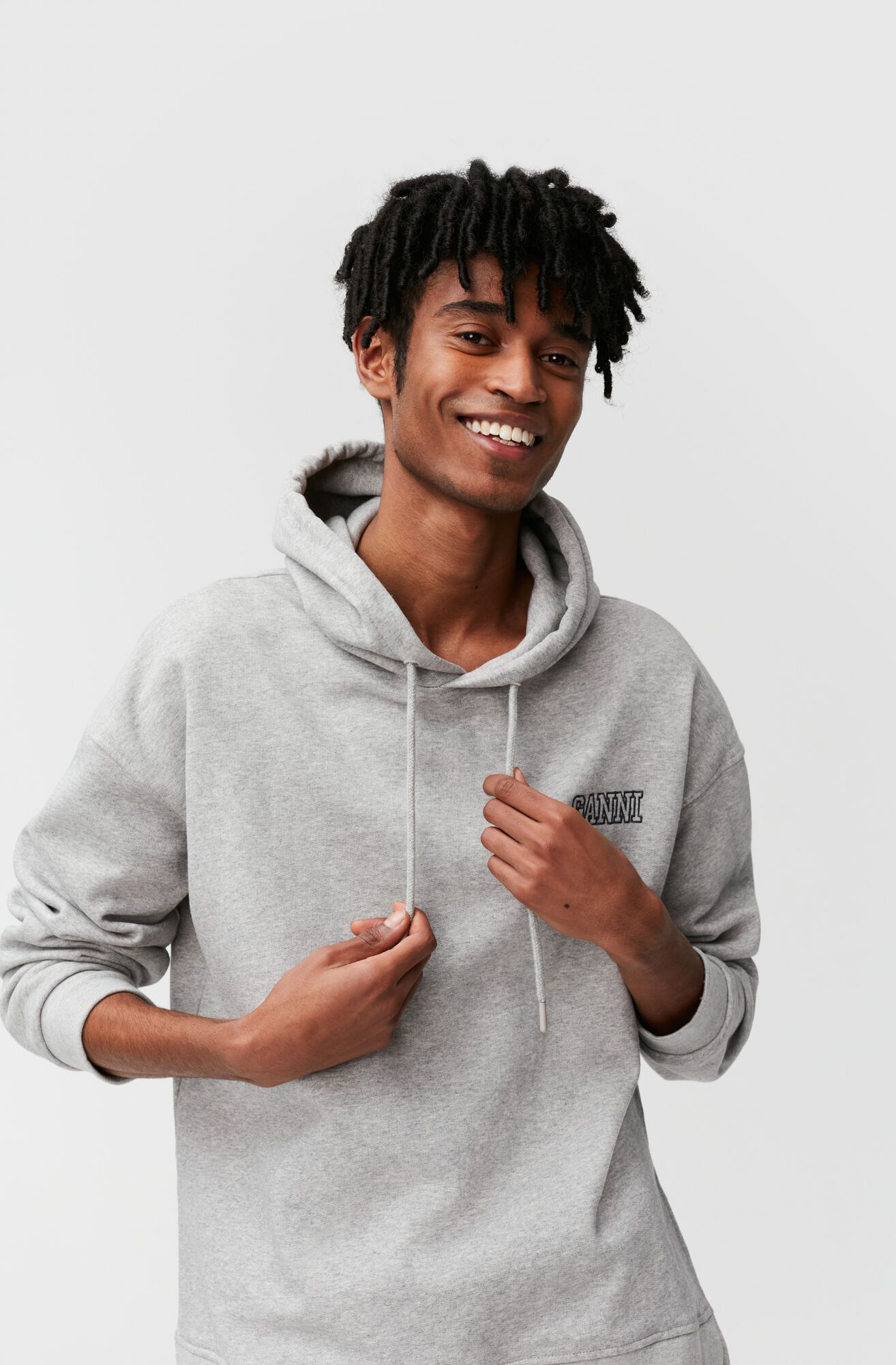 Ganni Gray Ganni Hoodie Size S / US 4 / IT 40 - 4 Thumbnail