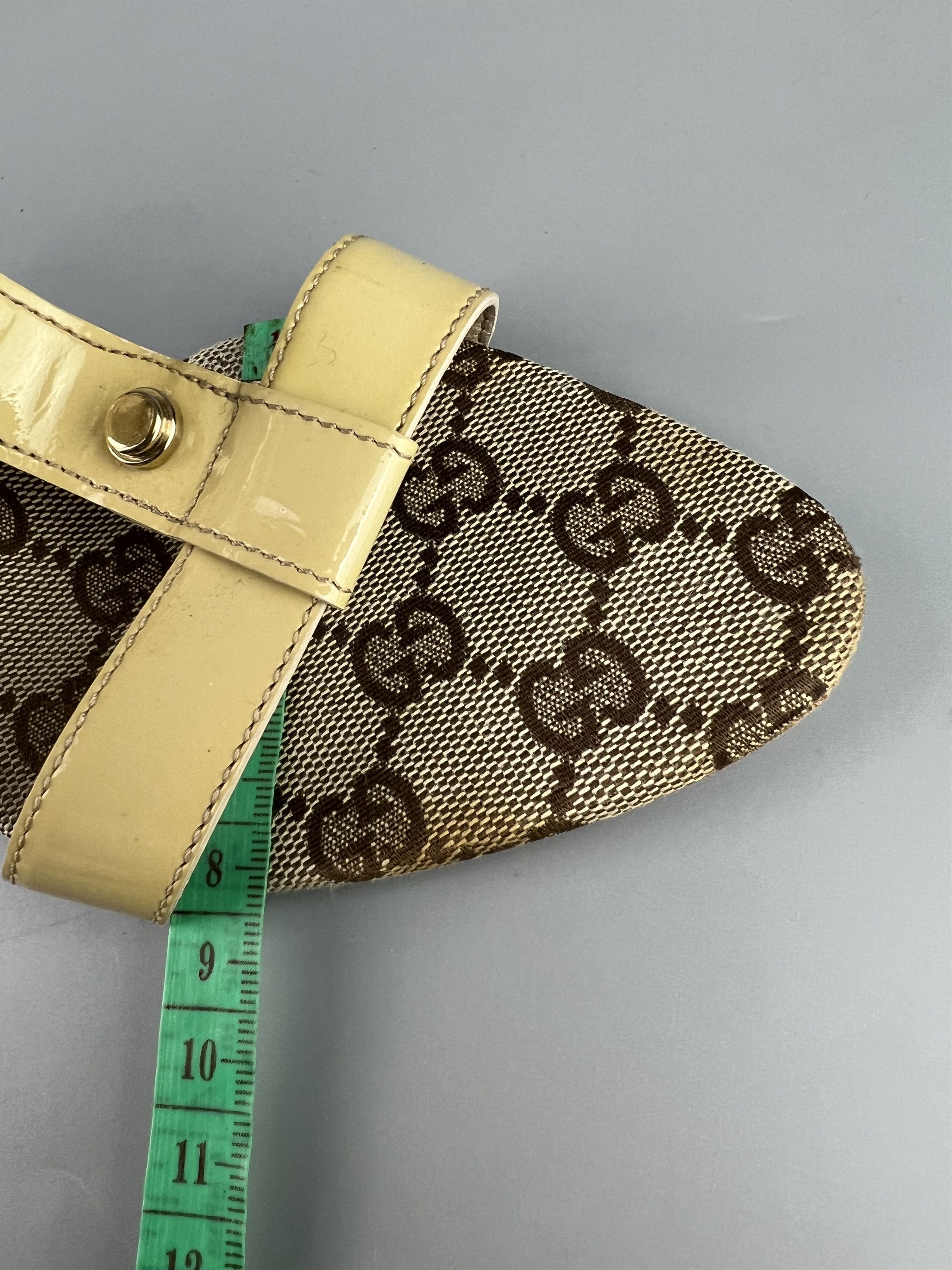 靴 Vintage Gucci Monogram Heel Mules 36 C Gucci Monogram Mules 36