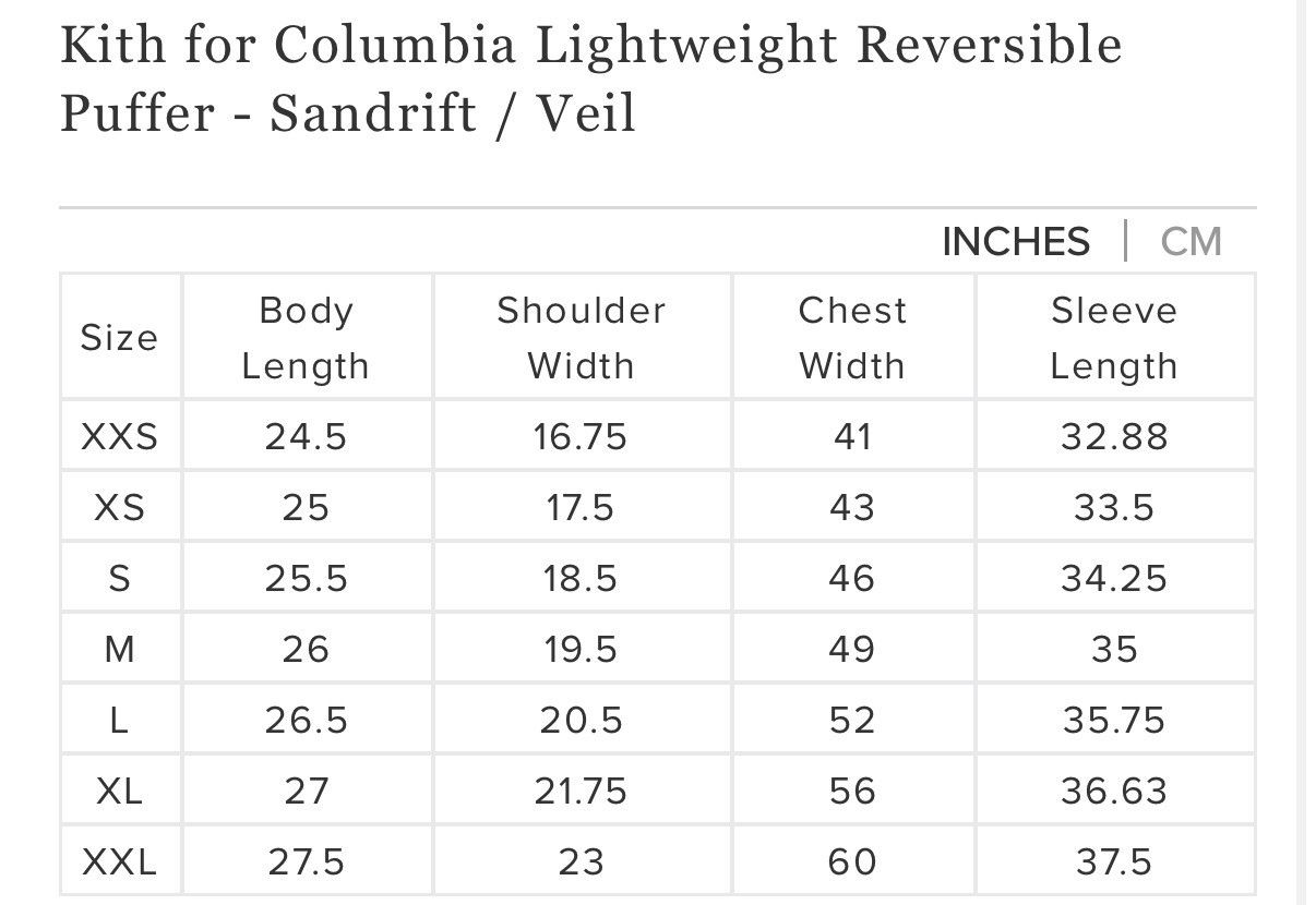 Columbia × Kith Kith x Columbia Lightweight Reversible Puffer Size US M / EU 48-50 / 2 - 6 Thumbnail