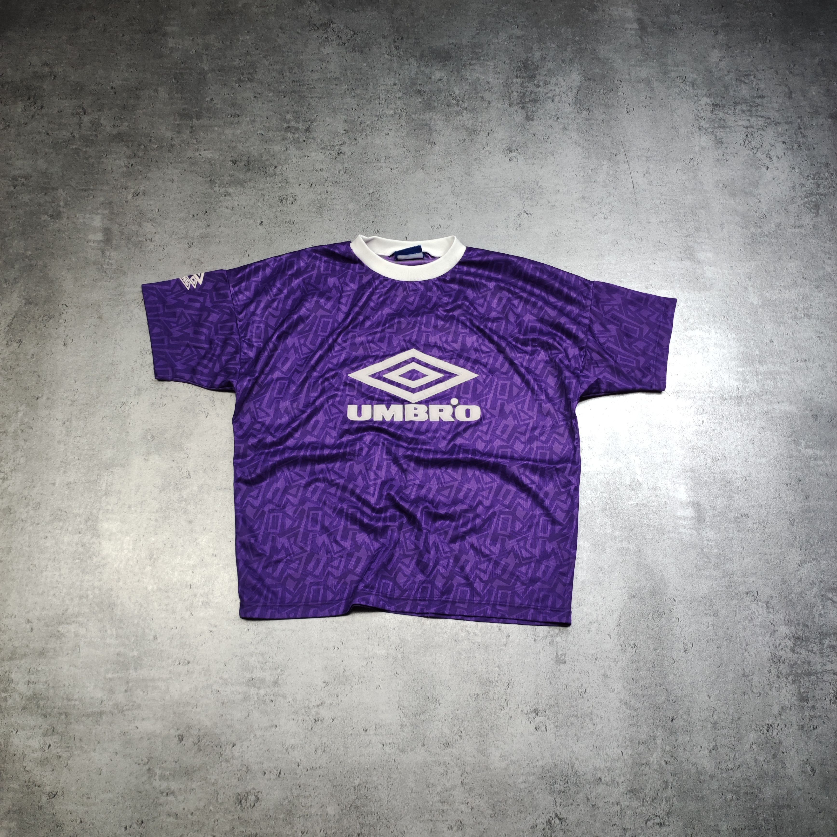 Vintage Vintage RARE 90s Umbro Purple Football Training Jersey Size US M / EU 48-50 / 2 - 1 Thumbnail