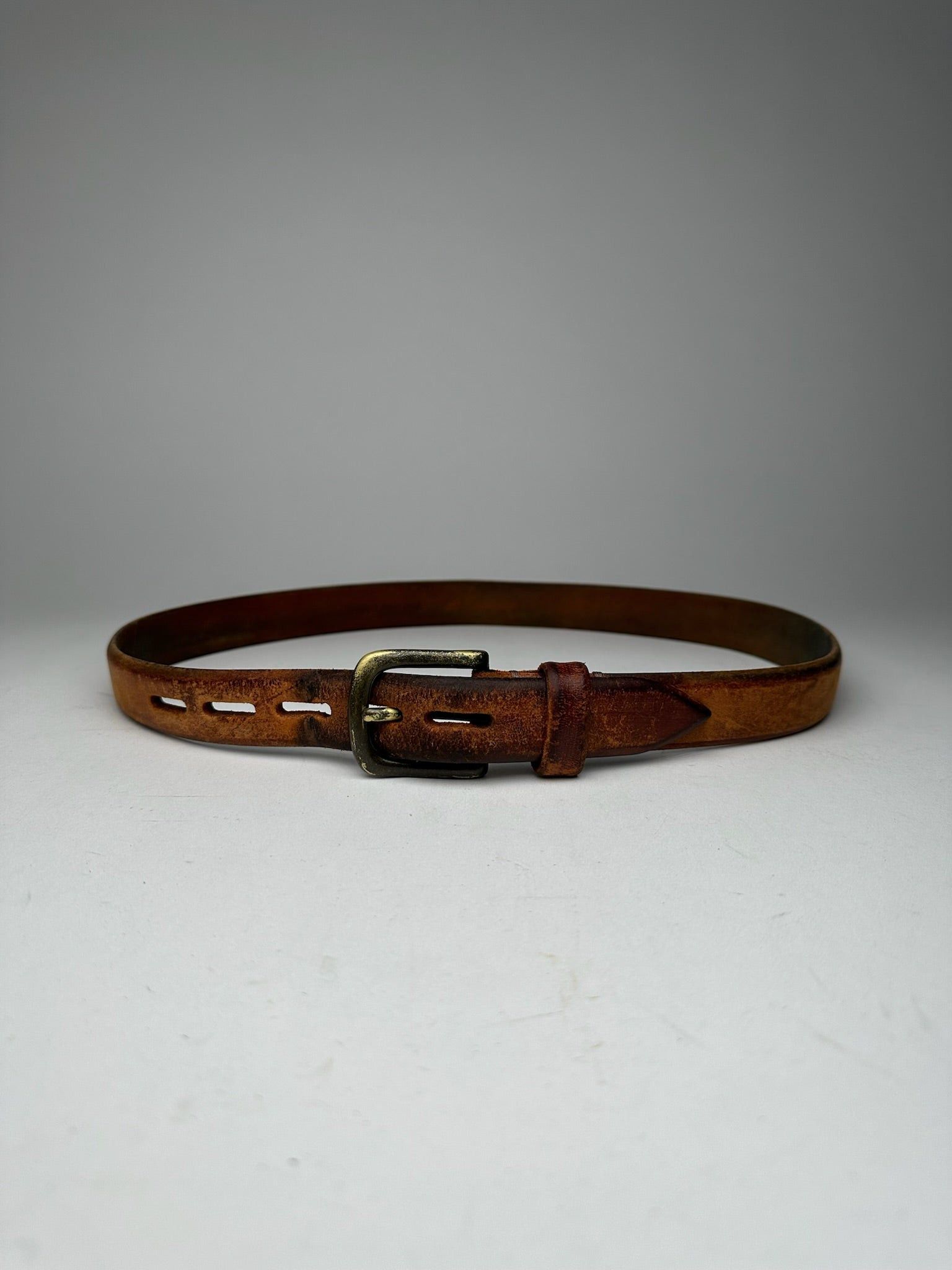 Issey Miyake Vintage Leather belt brown Size ONE SIZE - 1 Thumbnail