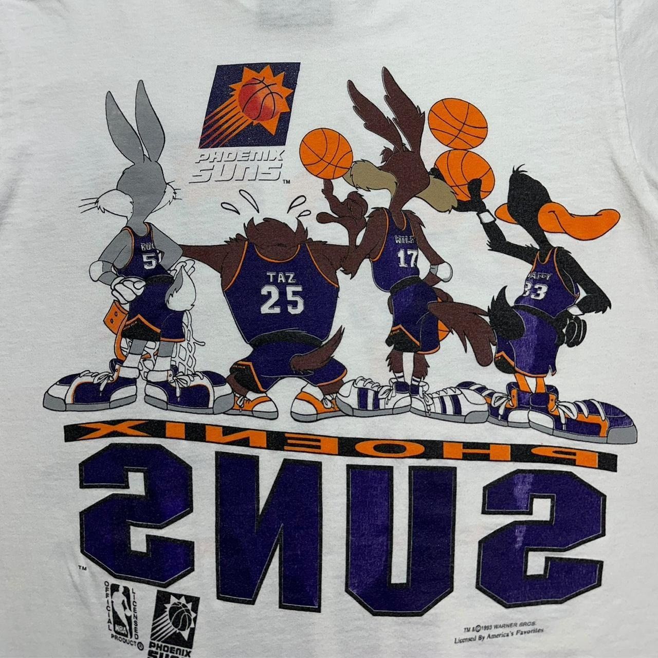 NBA × Vintage × Warner Bros Vintage Phoenix Suns Looney Tunes Double Sided T-Shirt Size US S / EU 44-46 / 1 - 4 Thumbnail