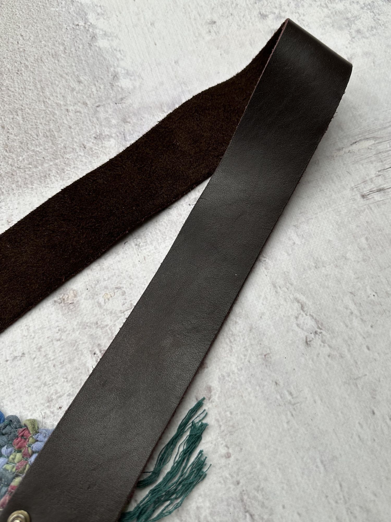 Japanese Brand Vintage Leather Belt A481(02) Size ONE SIZE - 4 Thumbnail
