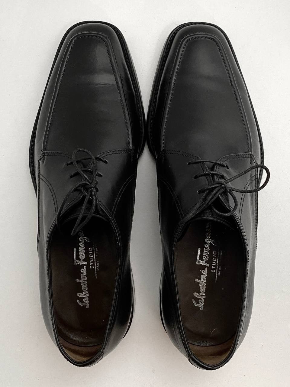 Salvatore Ferragamo Salvatore Ferragamo Oxford Black Leather Classic Dress Shoes Size US 9 / EU 42 - 7 Thumbnail