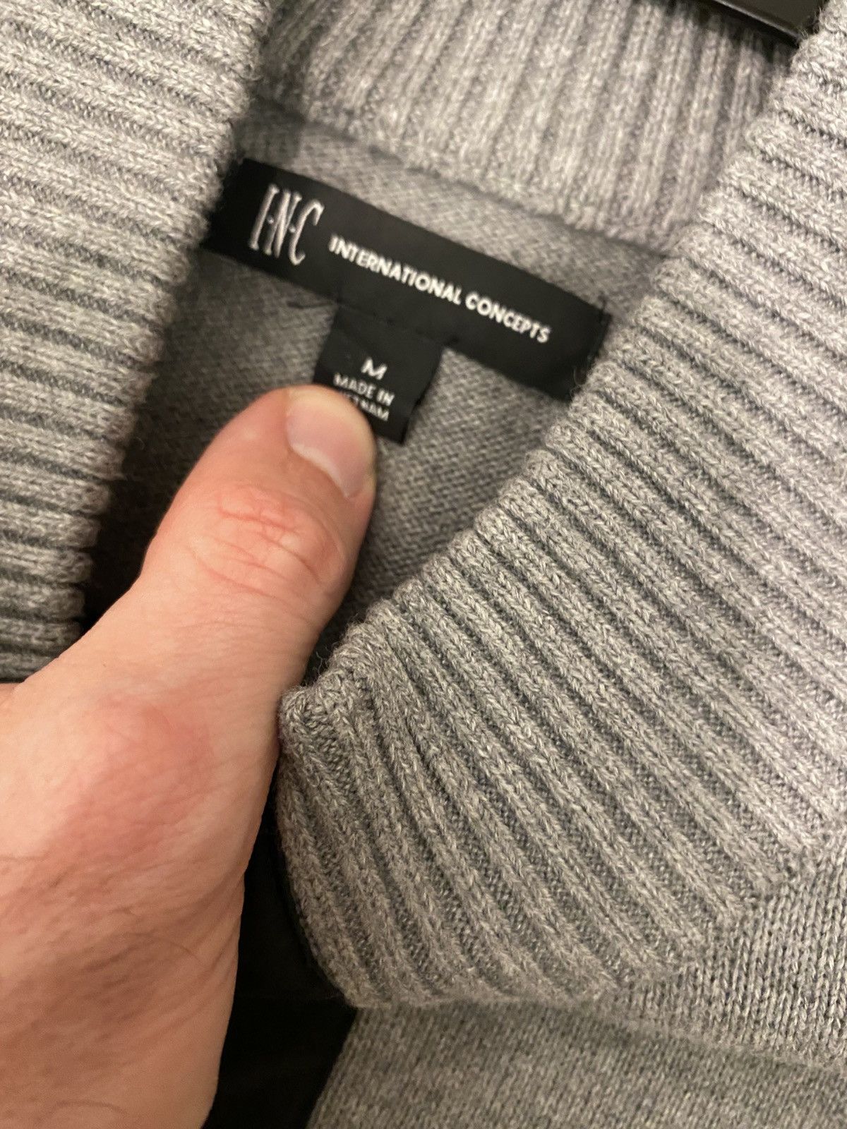 I.N.C International Concepts INC Quarter Zip Sweater Size US M / EU 48-50 / 2 - 3 Thumbnail