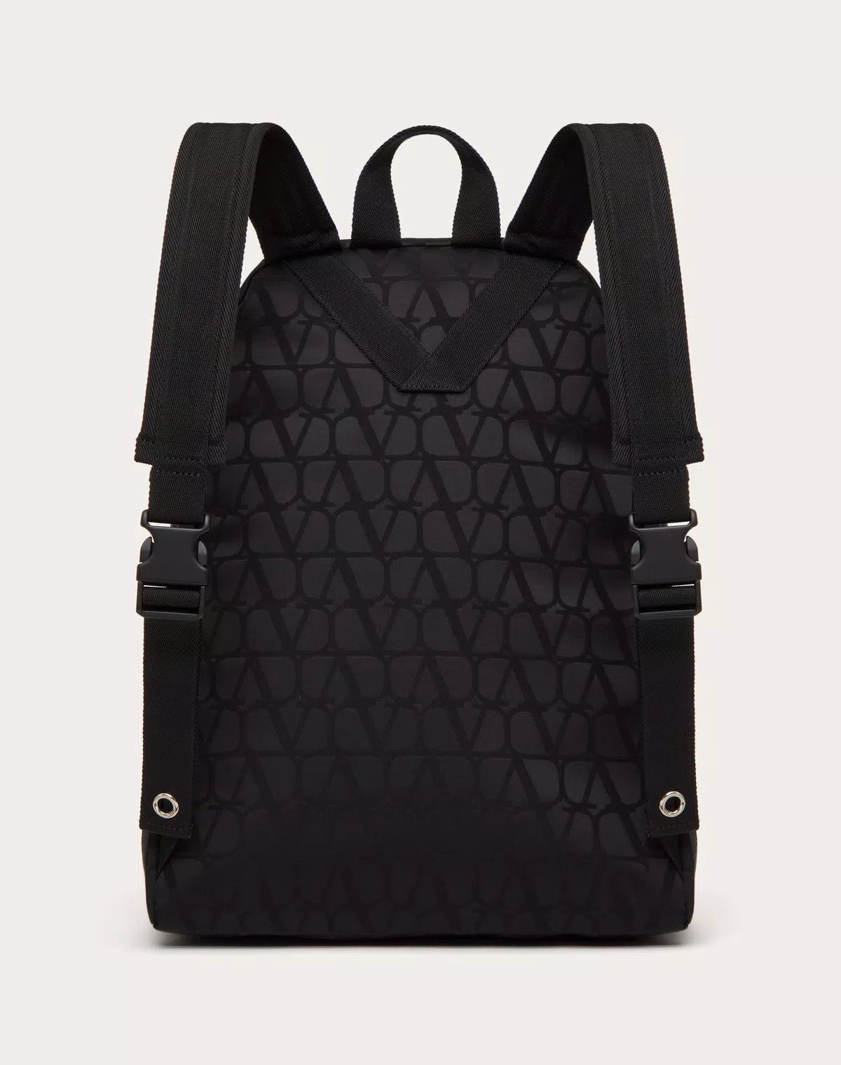 Valentino oc11z0725 Size: OS/ Toile Iconographe Backpack in Black Size ONE SIZE - 3 Thumbnail