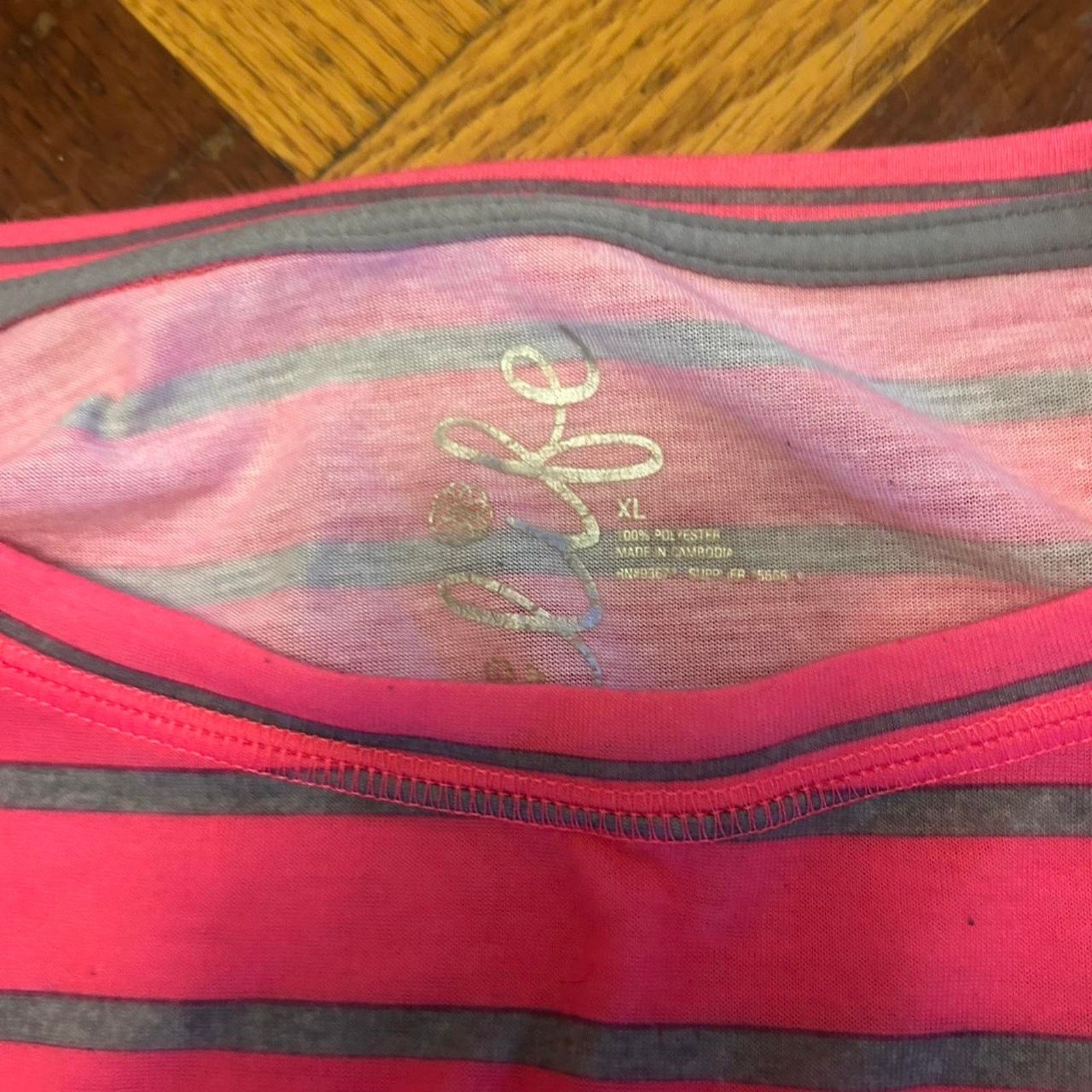 Other (XL) Made for Life Pink Striped Long Sleeve Size XL / US 12-14 / IT 48-50 - 2 Thumbnail