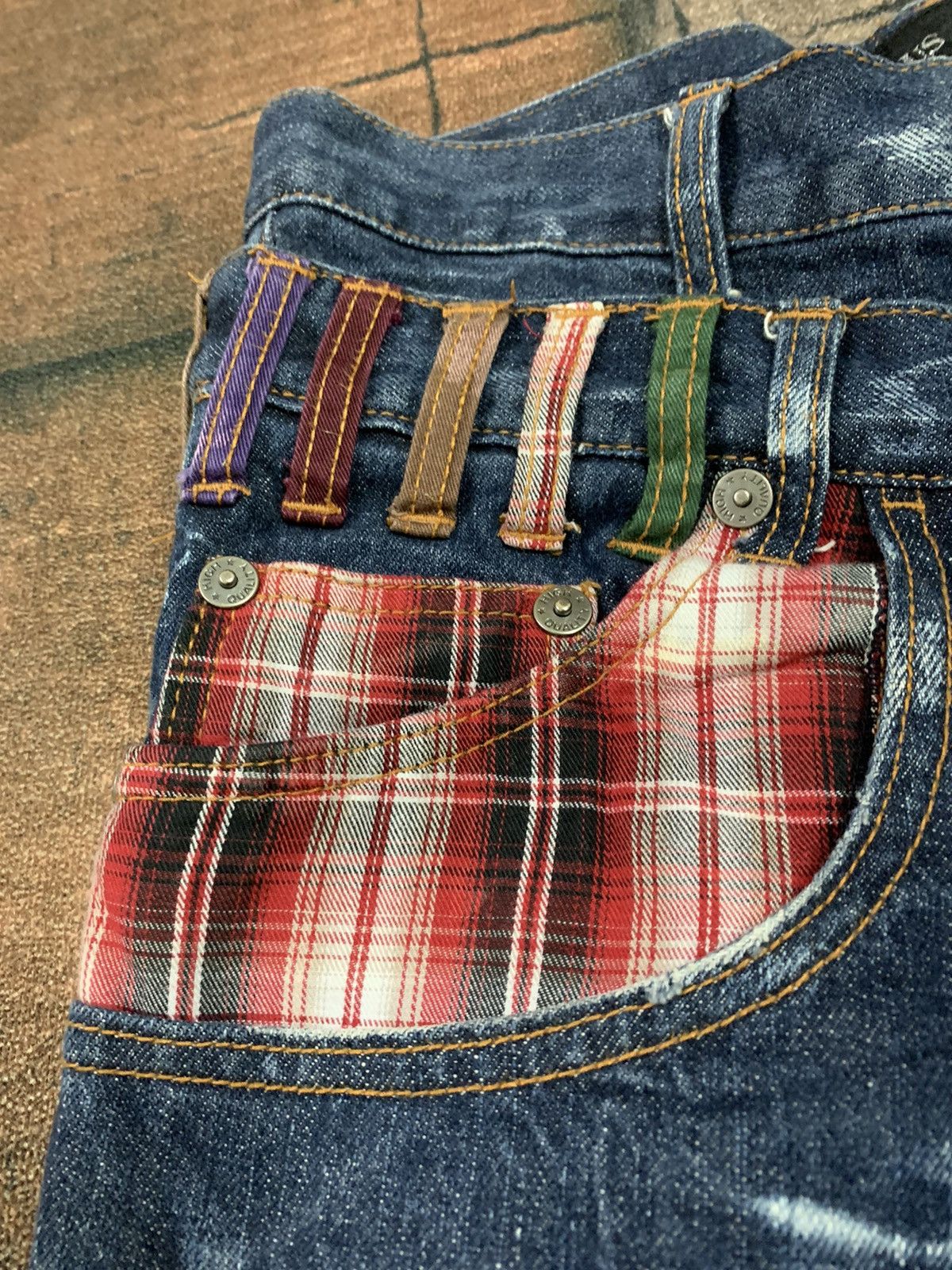 PPFM DISTRESSED DOUBLE WAIST NYLAUS WASHED SICK CLAW HONEYCOMB Size US 29 - 8 Thumbnail