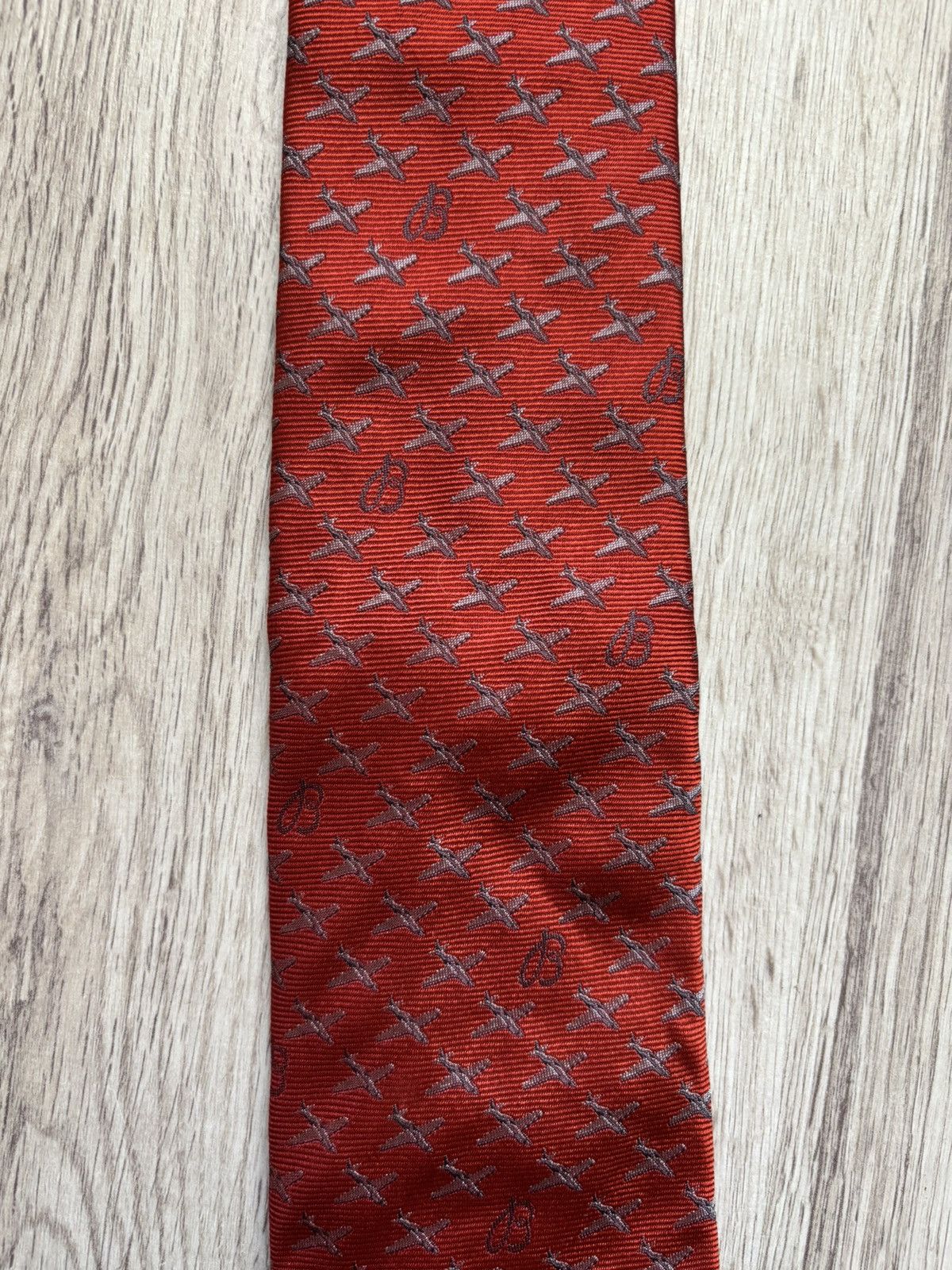 Breitling Breitling Tie Iconic Script "B Airplane" Logo Authentic Size ONE SIZE - 4 Thumbnail