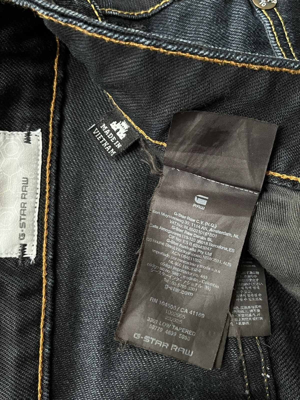 G-Star Luxury Vintage Gstar Raw 3301 🔥 pants, jeans. Made vietnam 🇻🇳 Size US 31 - 8 Thumbnail