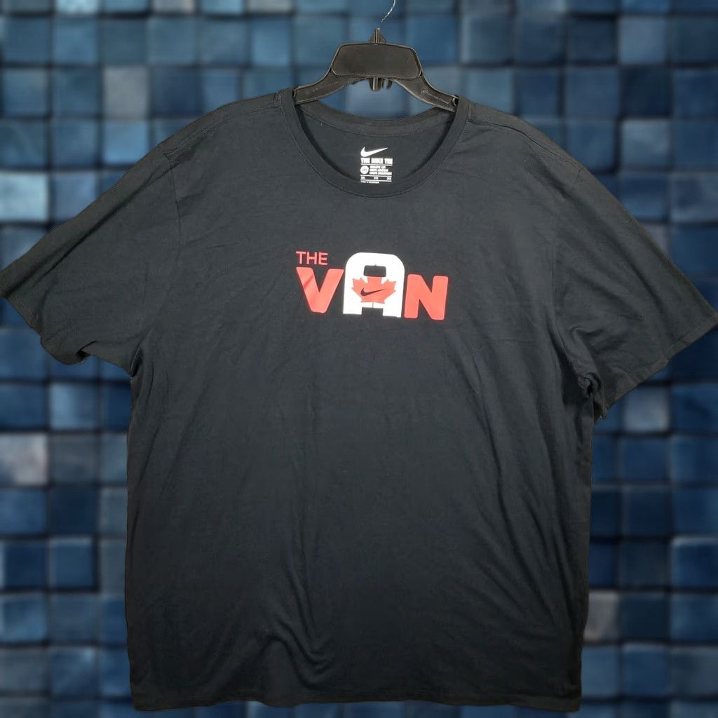 Nike VINTAGE Nike Men's T-Shirt Long Sleeve 3XL Black Cotton Sports Canada USA Limited Edition Size US XXL / EU 58 / 5 - 1 Thumbnail