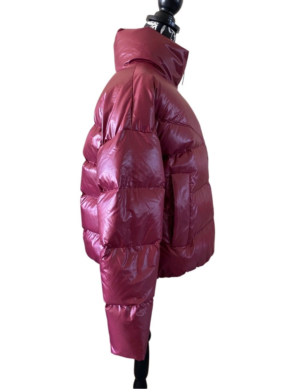 Nike Nike Burgundy Quilted Down Duck Puffer Jacket Water Repel Size S / US 4 / IT 40 - 4 Thumbnail