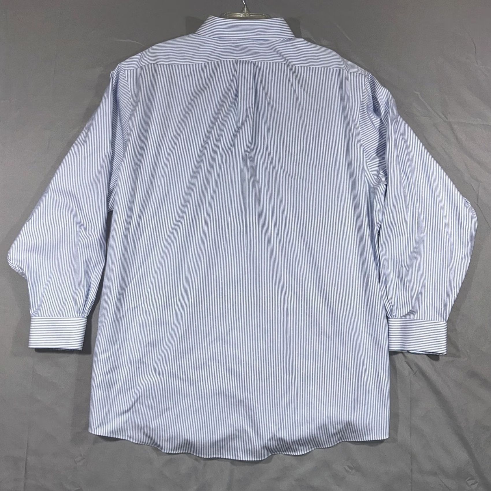 Brooks Brothers Brooks Brothers Shirt Mens 18-34 Reg Fit Long Sleeve Button-Down Non-Iron Supima Cotton Blue White Stripe Regent Dress Shirt Mens Size US XXL / EU 58 / 5 - 2 Thumbnail