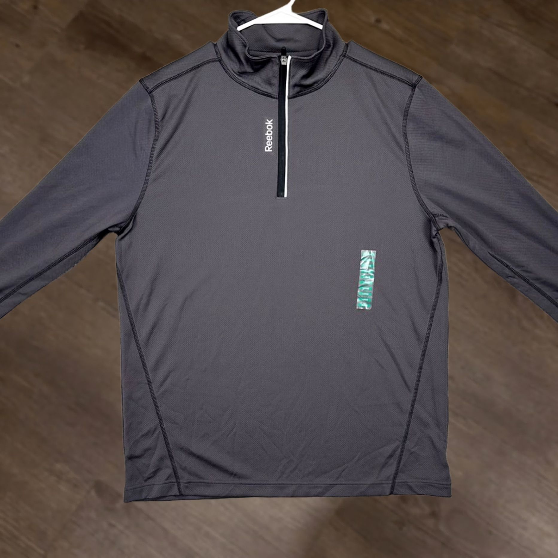 Reebok Reebok Shirt Mens Large Grey Quarter Zip Pullover Activewear Long Sleeve NEW Size US L / EU 52-54 / 3 - 1 Thumbnail